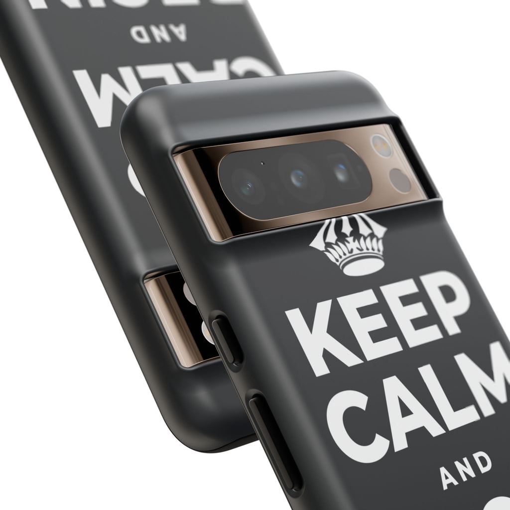 KEEP CALM AND BEGIN AGAIN Phone Case (Dark)