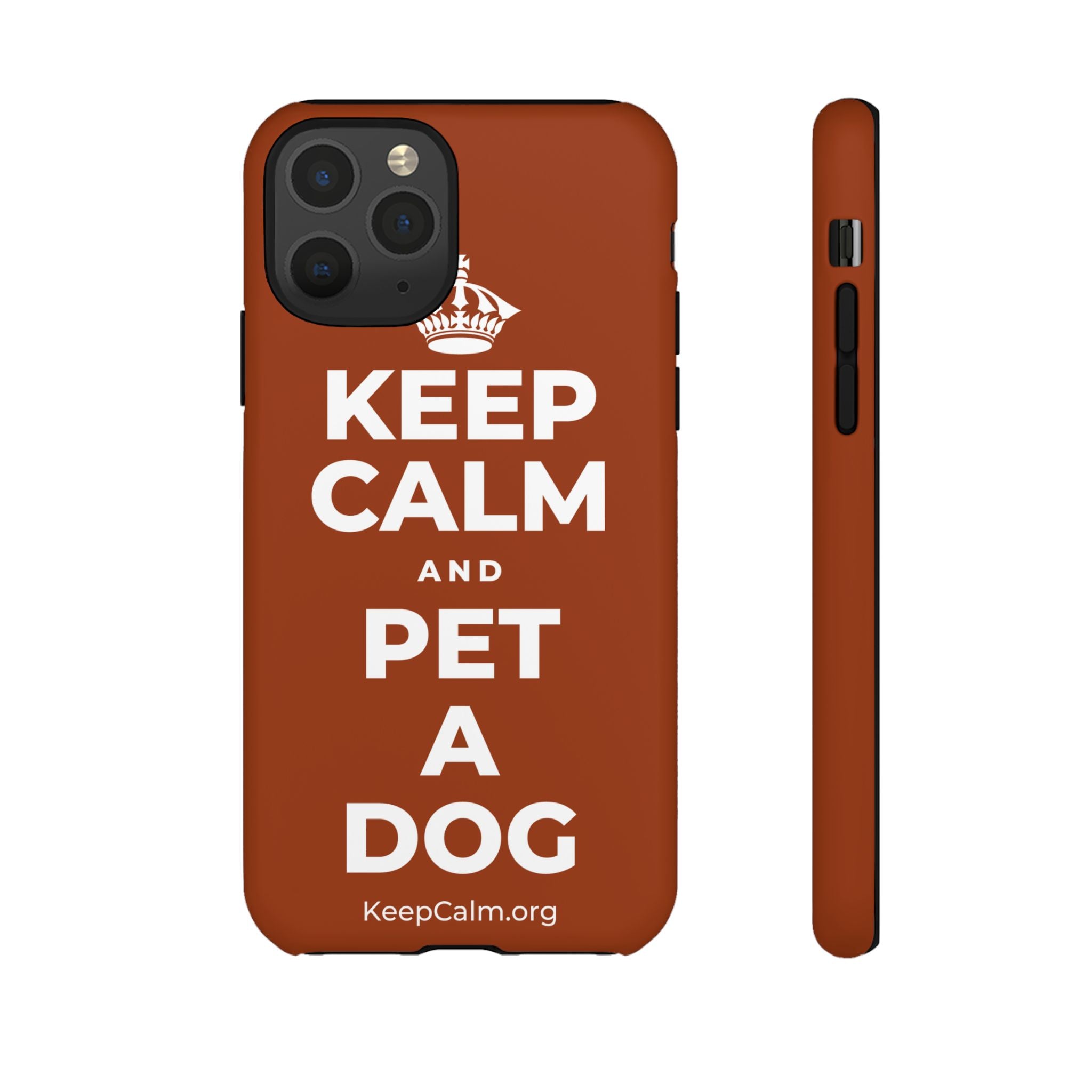 KEEP CALM AND PET A DOG Phone Case