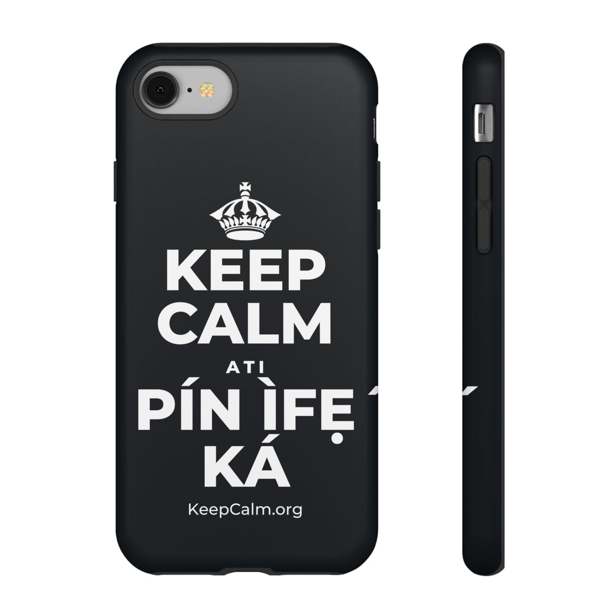 KEEP CALM ATI PÍN ÌFẸ́ KÁ Phone Case (Dark)