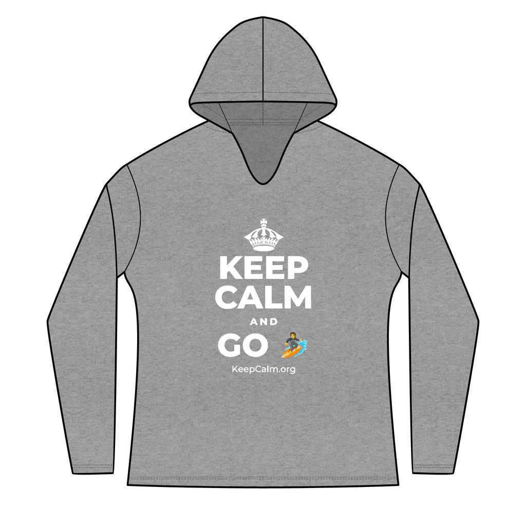 KEEP CALM AND GO 🏄 Women's Long Sleeve Hoodie