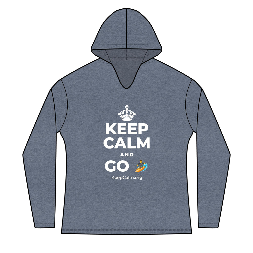 KEEP CALM AND GO 🏄 Women's Long Sleeve Hoodie