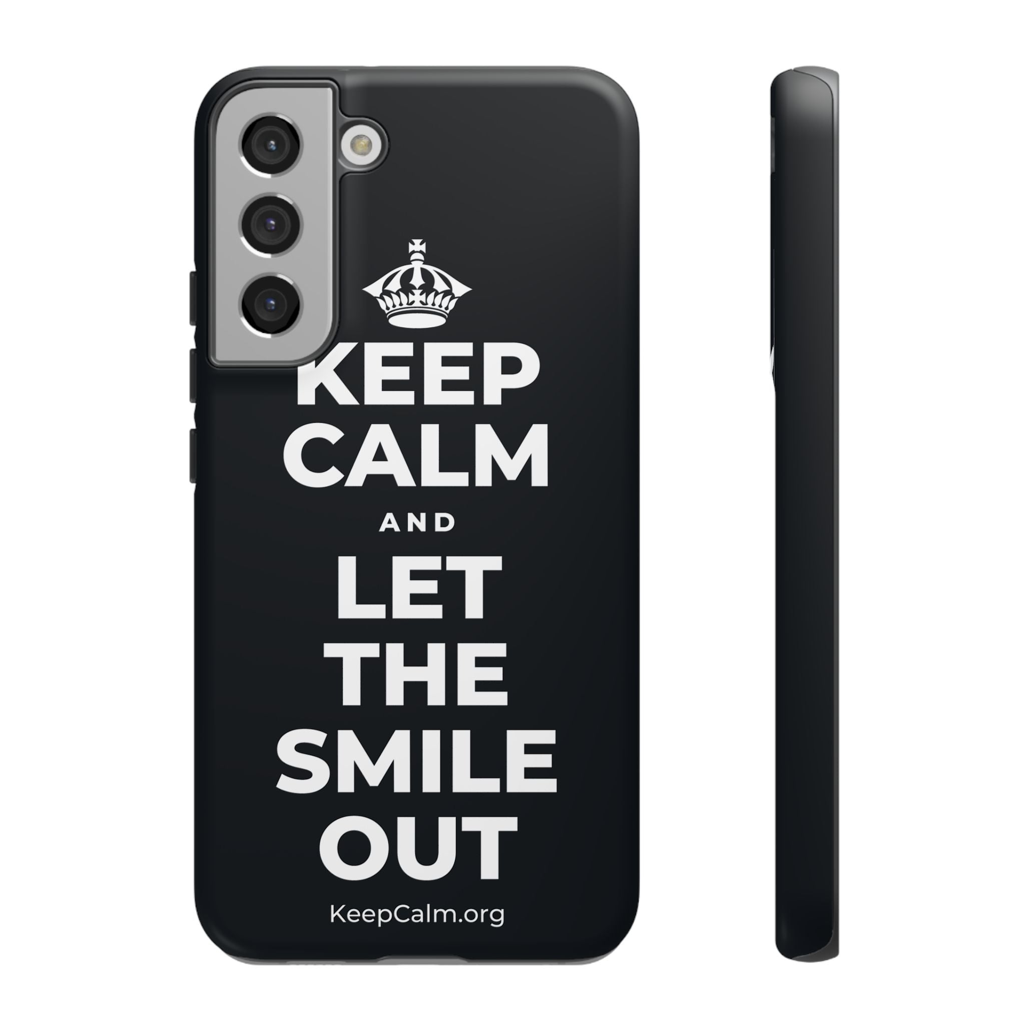 KEEP CALM AND LET THE SMILE OUT Phone Case (Dark)