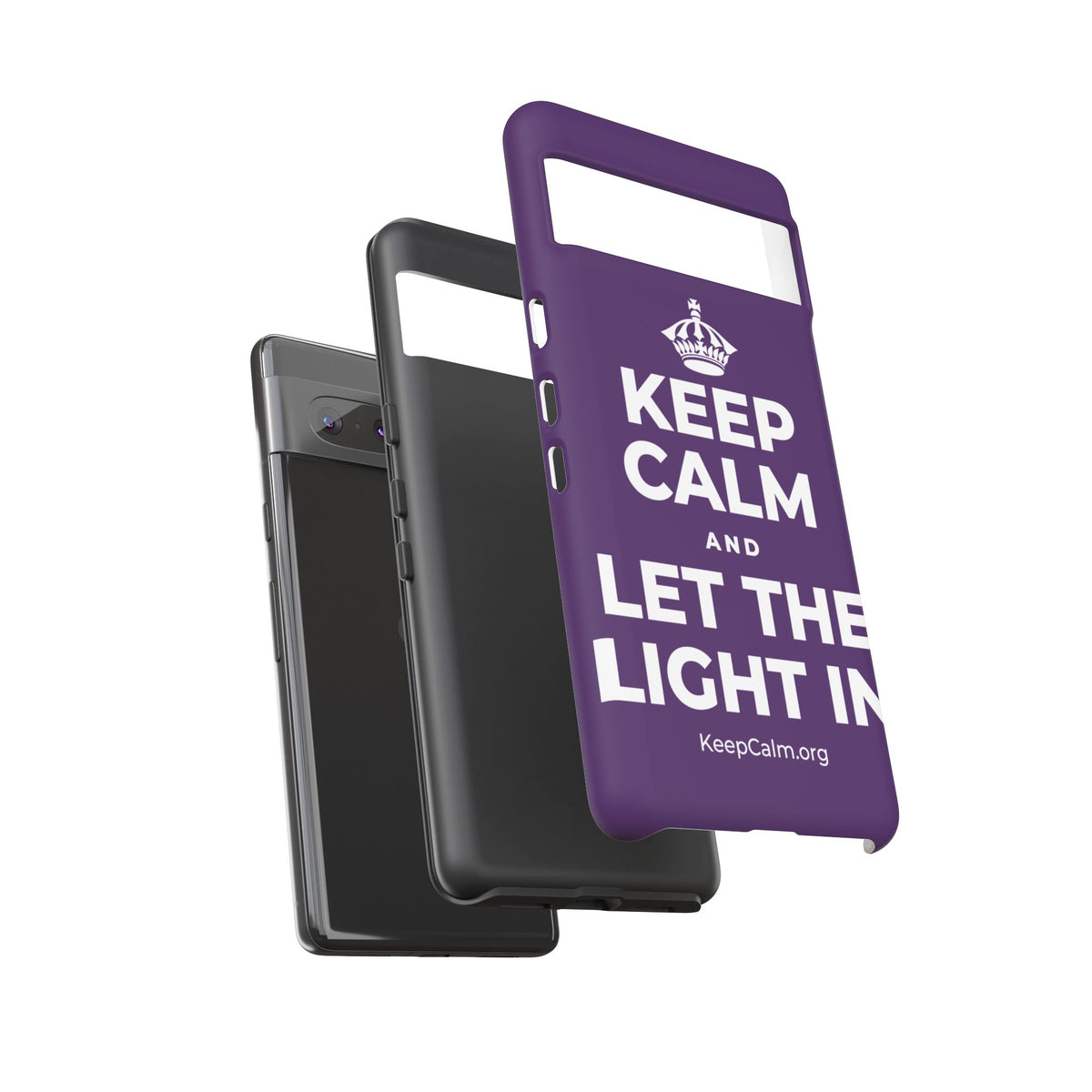 KEEP CALM AND LET THE LIGHT IN Phone Case