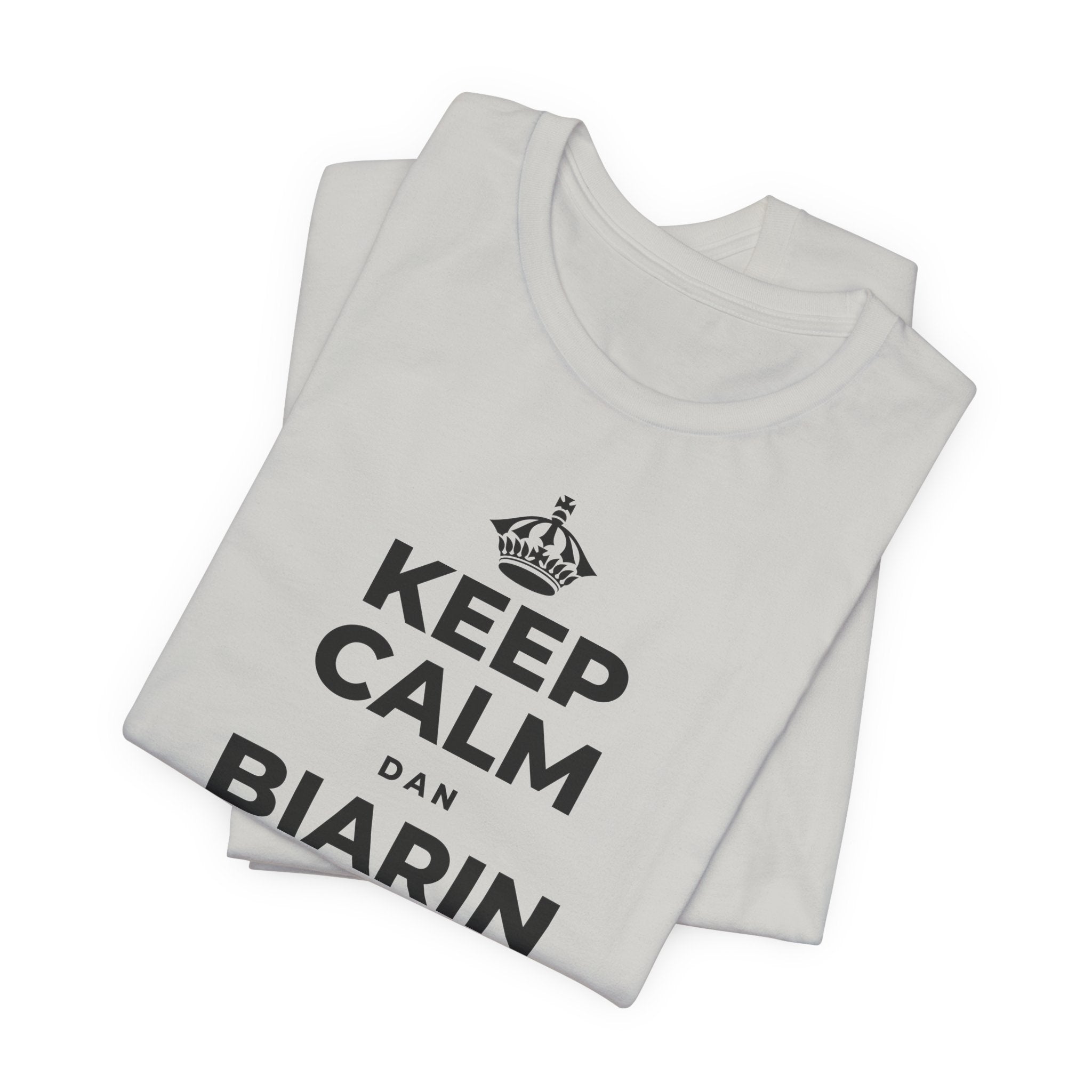 KEEP CALM DAN BIARIN PERASAAN ITU MASUK T-Shirt (Baby Blue–Silver)