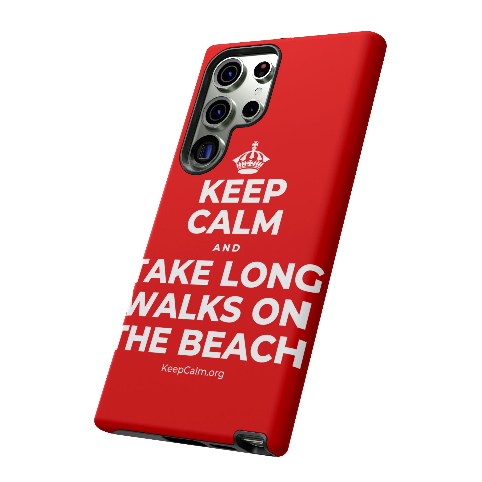 KEEP CALM AND TAKE LONG WALKS ON THE BEACH Phone Case
