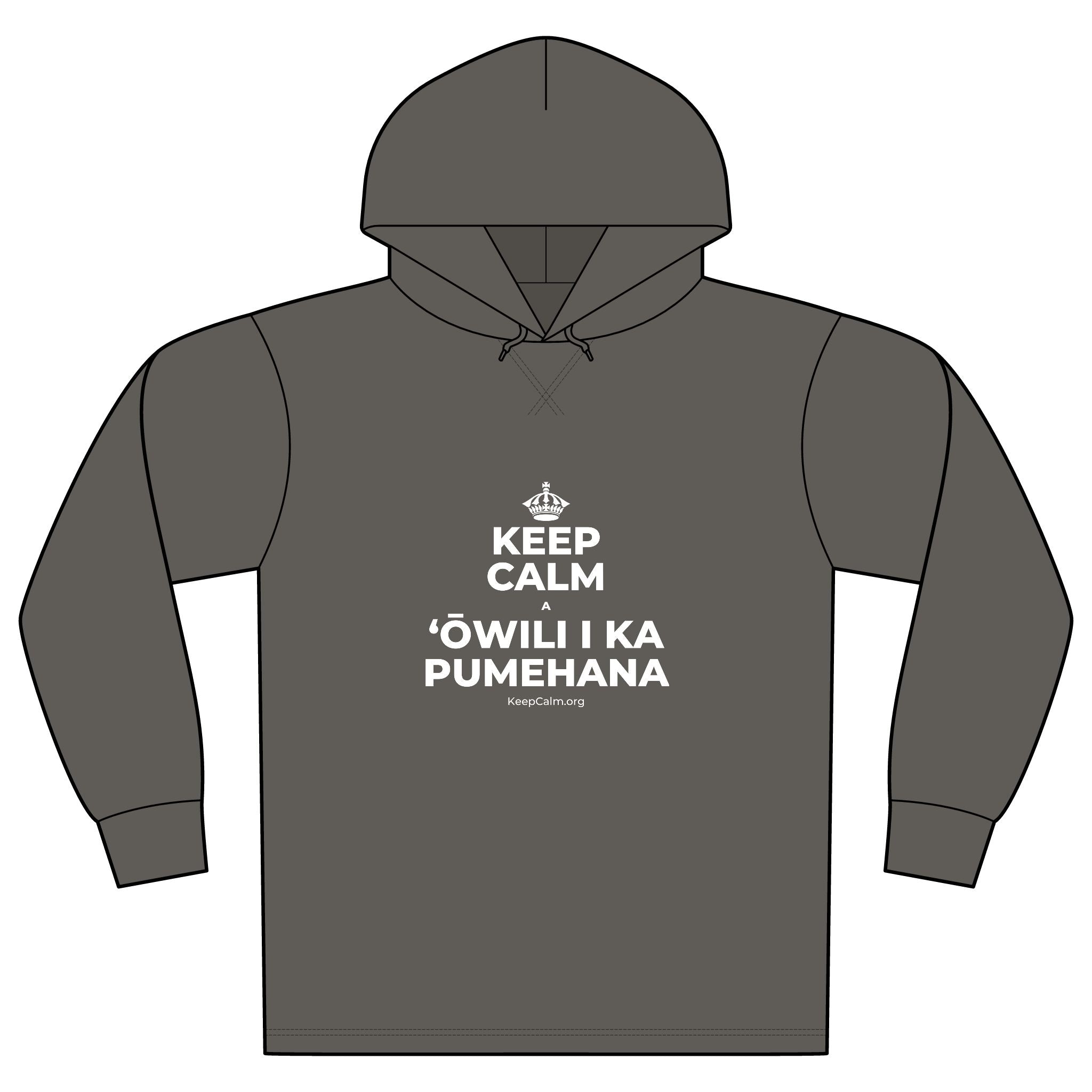 KEEP CALM A ʻŌWILI I KA PUMEHANA Organic Hoodie Tee