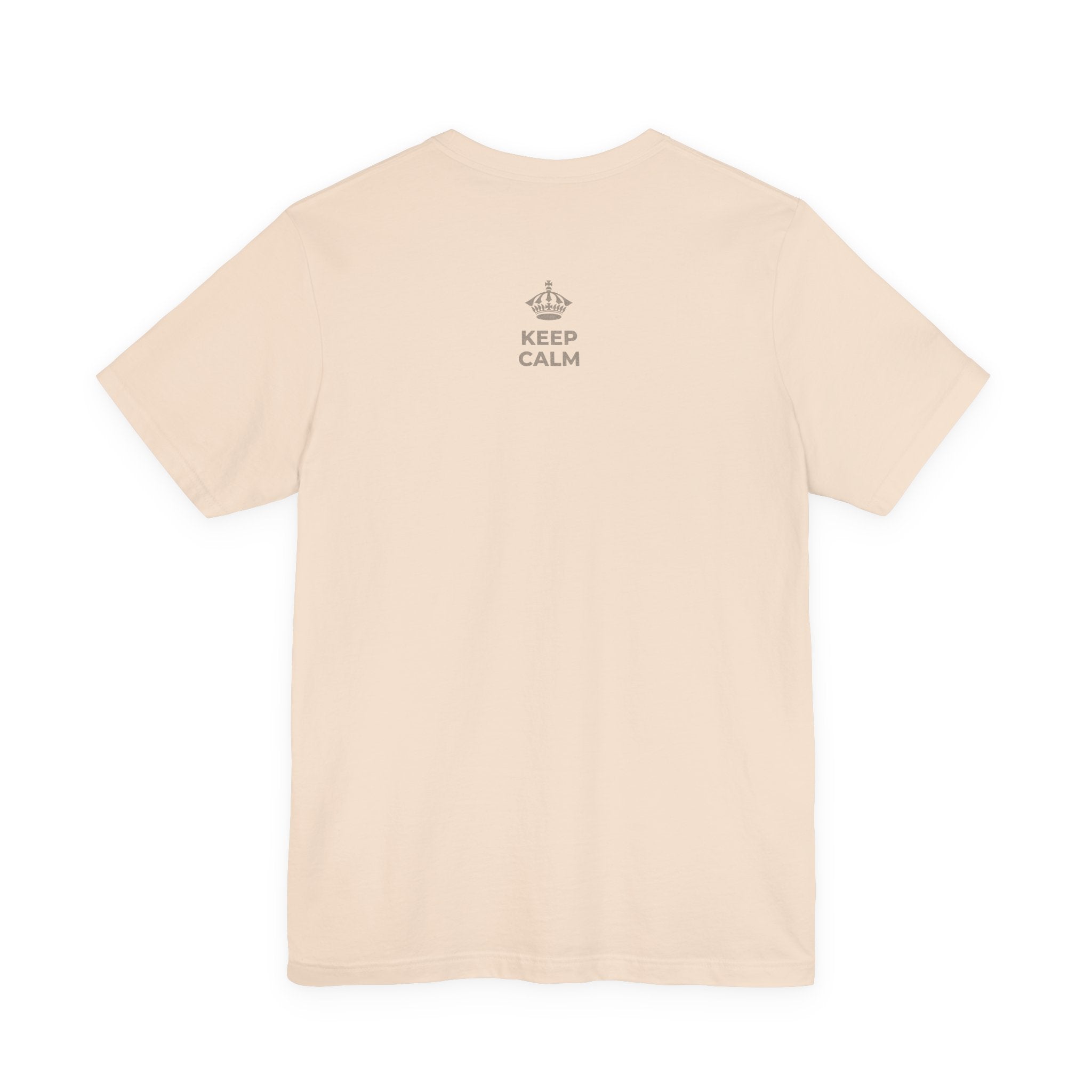 KEEP CALM AND PLAY IT LOUD T-Shirt (Soft Cream–Heather Mauve)
