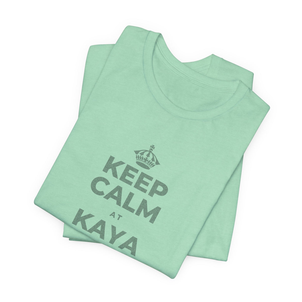 KEEP CALM AT KAYA MONG MATUTO NG KAHIT ANO T-Shirt (Baby Blue–Silver)