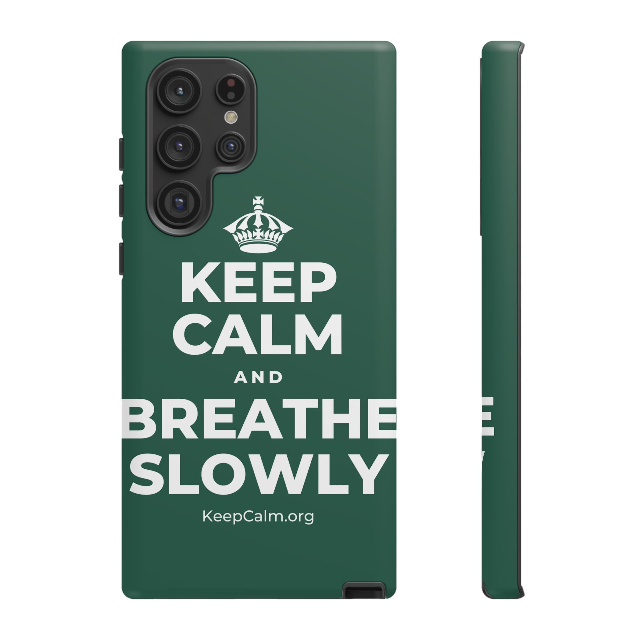KEEP CALM AND BREATHE SLOWLY Phone Case