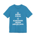 KEEP CALM DA YI ƘARAMIN JERIN ABUBUWA T-Shirt (White–Asphalt)