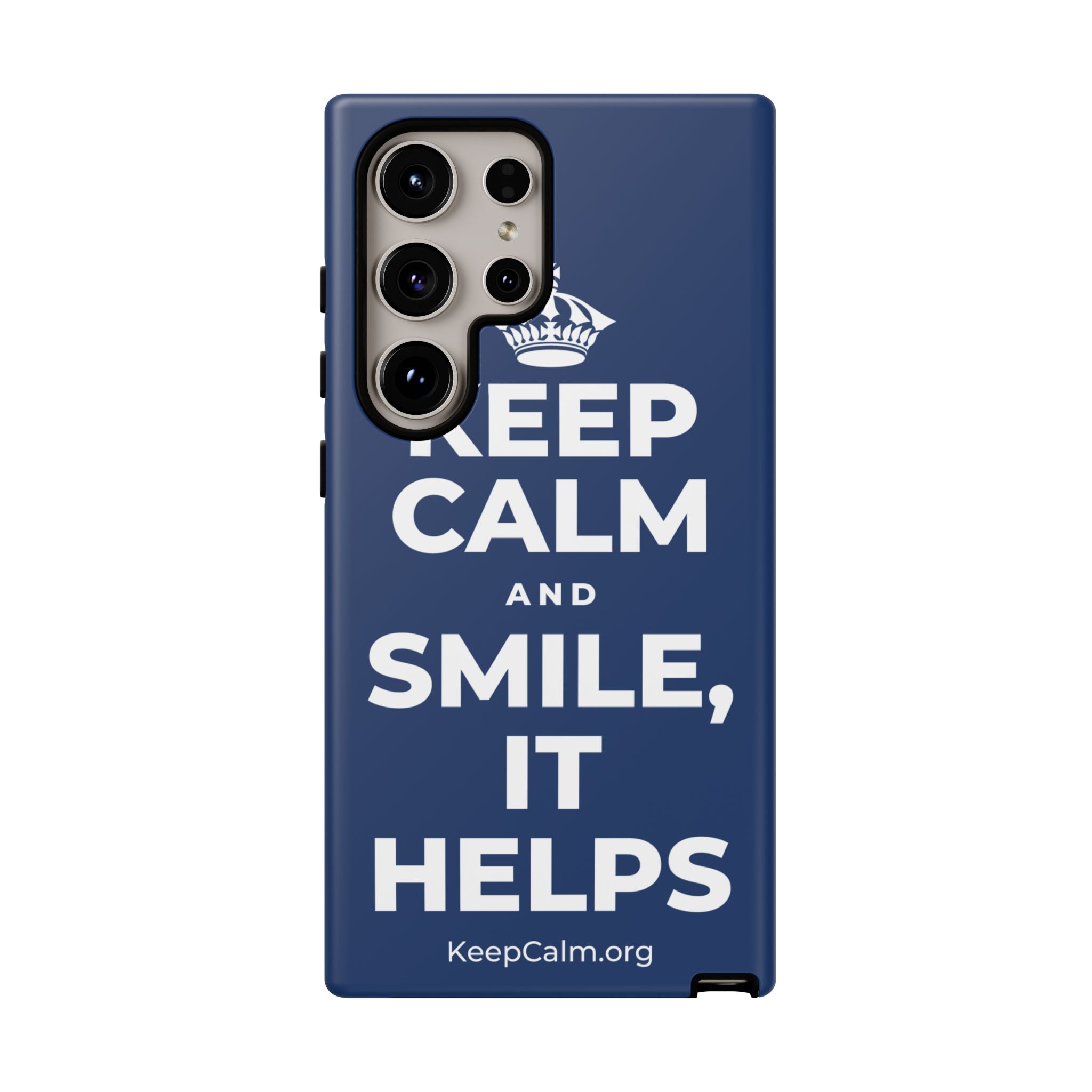 KEEP CALM AND SMILE, IT HELPS Phone Case