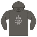 KEEP CALM AND PICK THE USEFUL ONE Organic Hoodie Tee