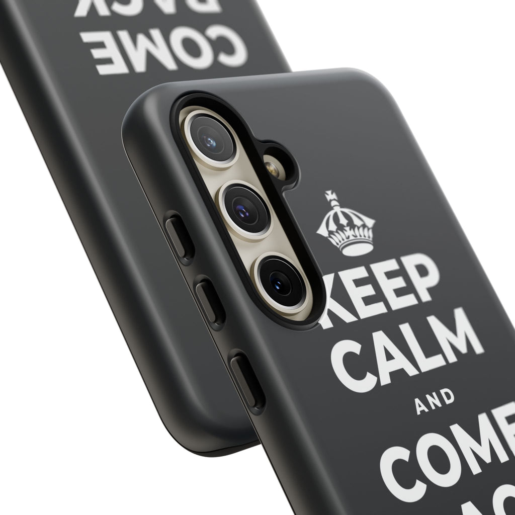 KEEP CALM AND COME BACK TO BREATH Phone Case (Dark)