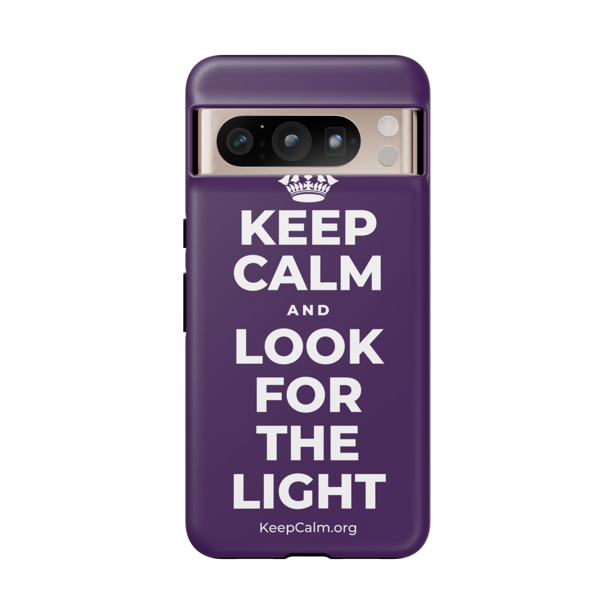 KEEP CALM AND LOOK FOR THE LIGHT Phone Case