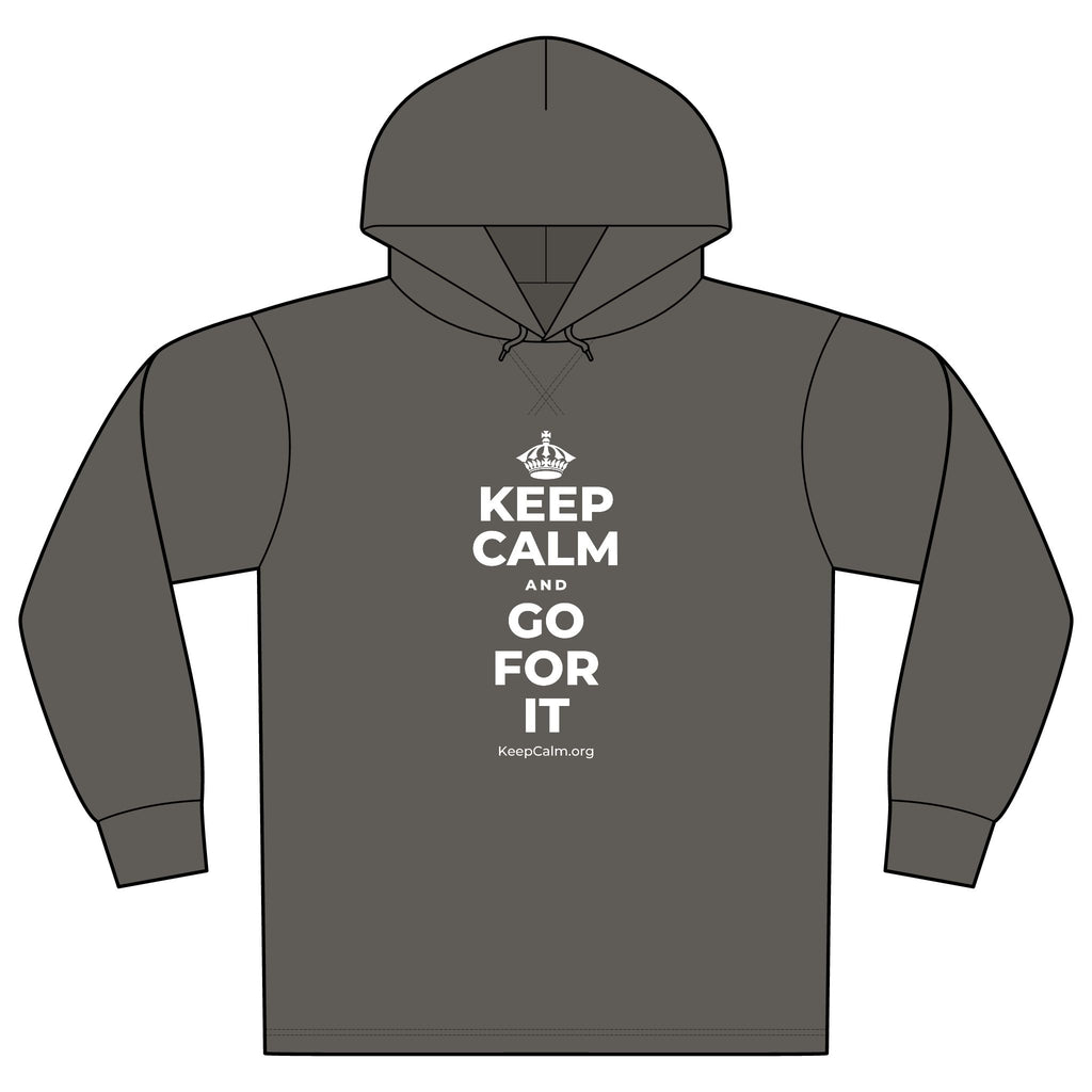 KEEP CALM AND GO FOR IT Organic Hoodie Tee