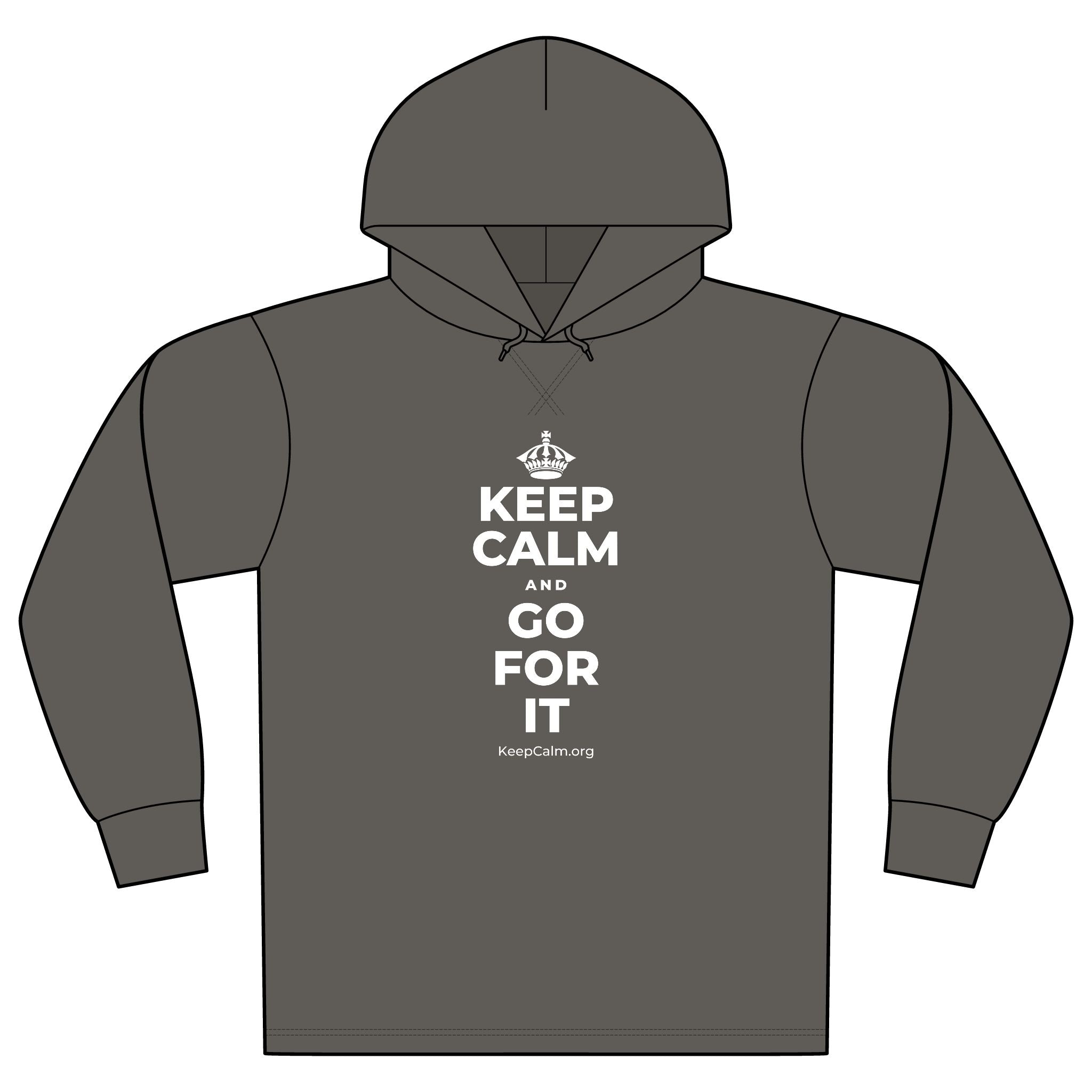 KEEP CALM AND GO FOR IT Organic Hoodie Tee