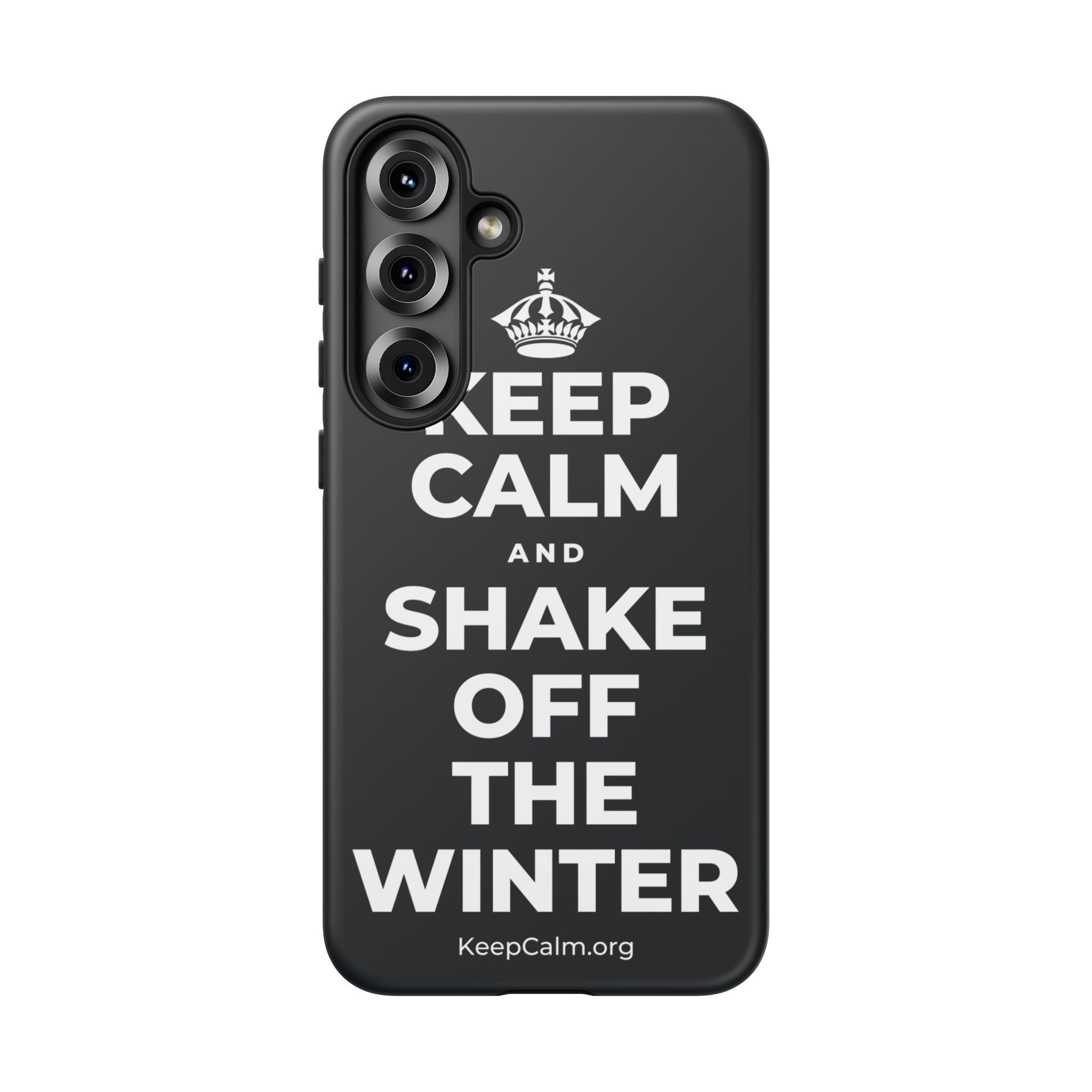 KEEP CALM AND SHAKE OFF THE WINTER Phone Case (Dark)