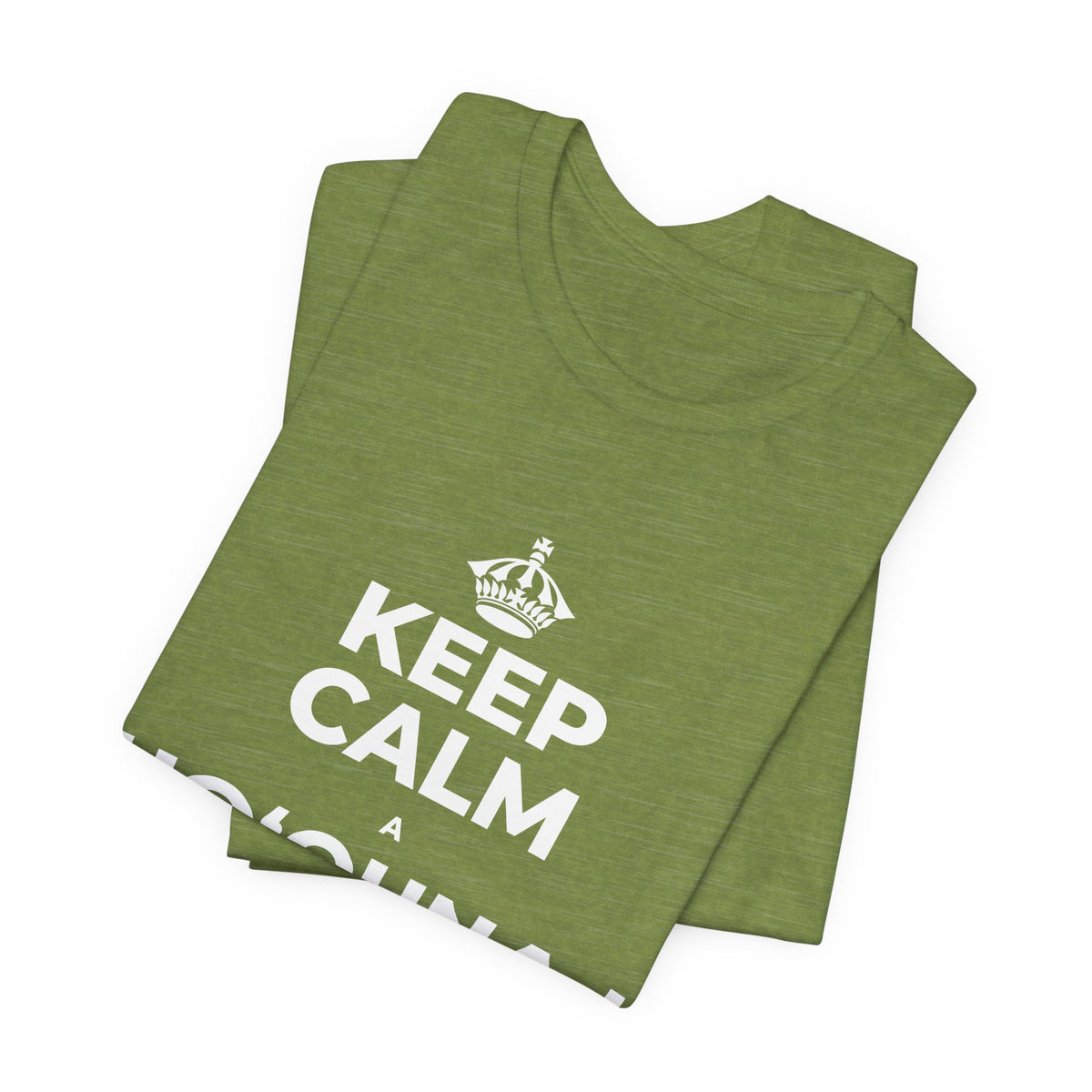 KEEP CALM A HOʻOUNA I KE ALOHA I WAHO T-Shirt (Baby Blue–Silver)