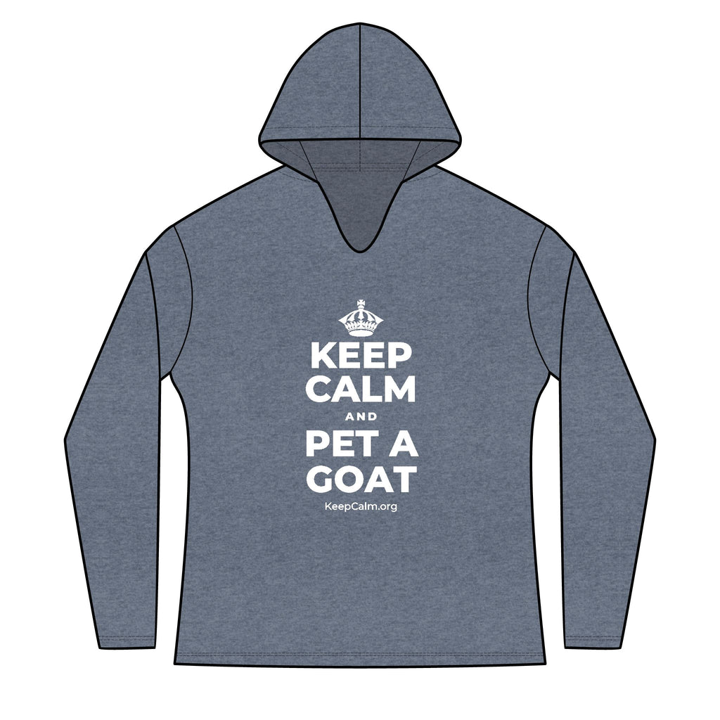 KEEP CALM AND PET A GOAT Women's Long Sleeve Hoodie