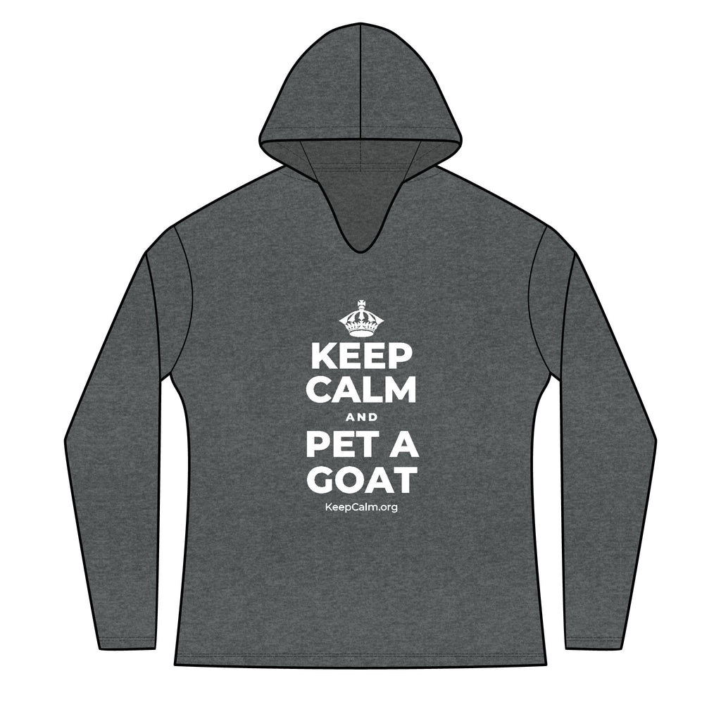 KEEP CALM AND PET A GOAT Women's Long Sleeve Hoodie