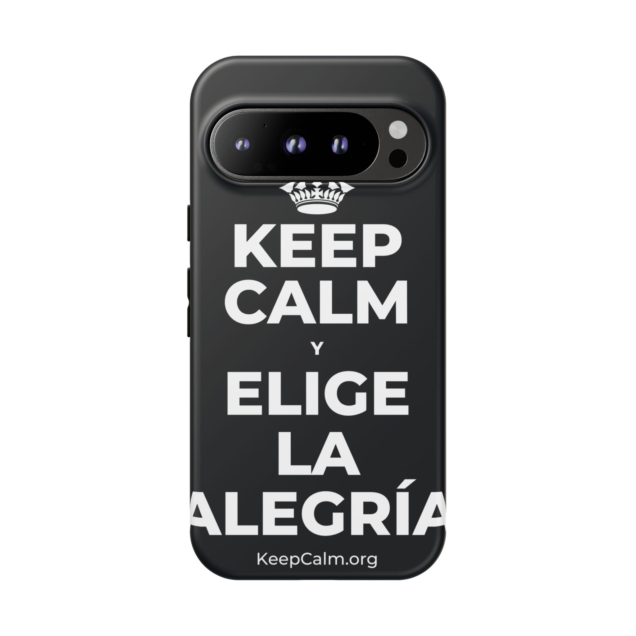KEEP CALM Y ELIGE LA ALEGRÍA Phone Case (Dark)