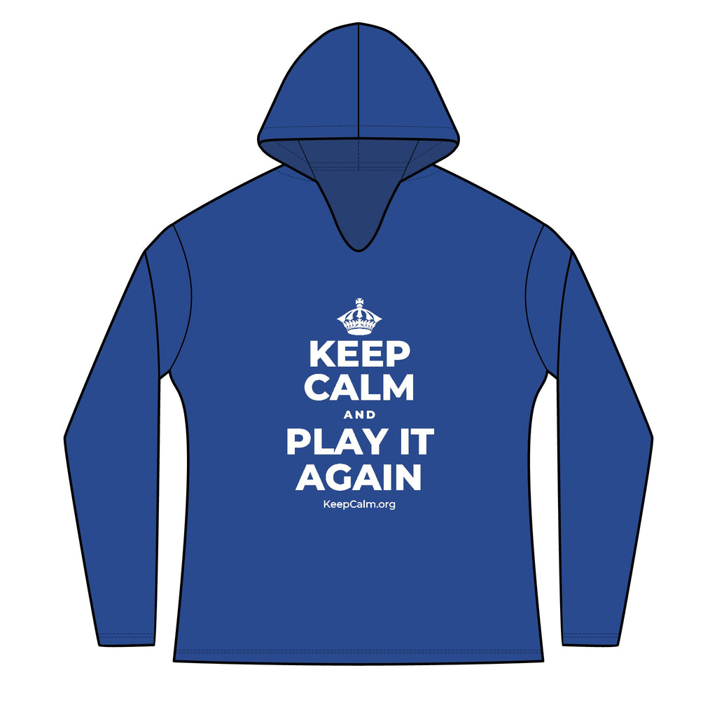 KEEP CALM AND PLAY IT AGAIN Women's Long Sleeve Hoodie