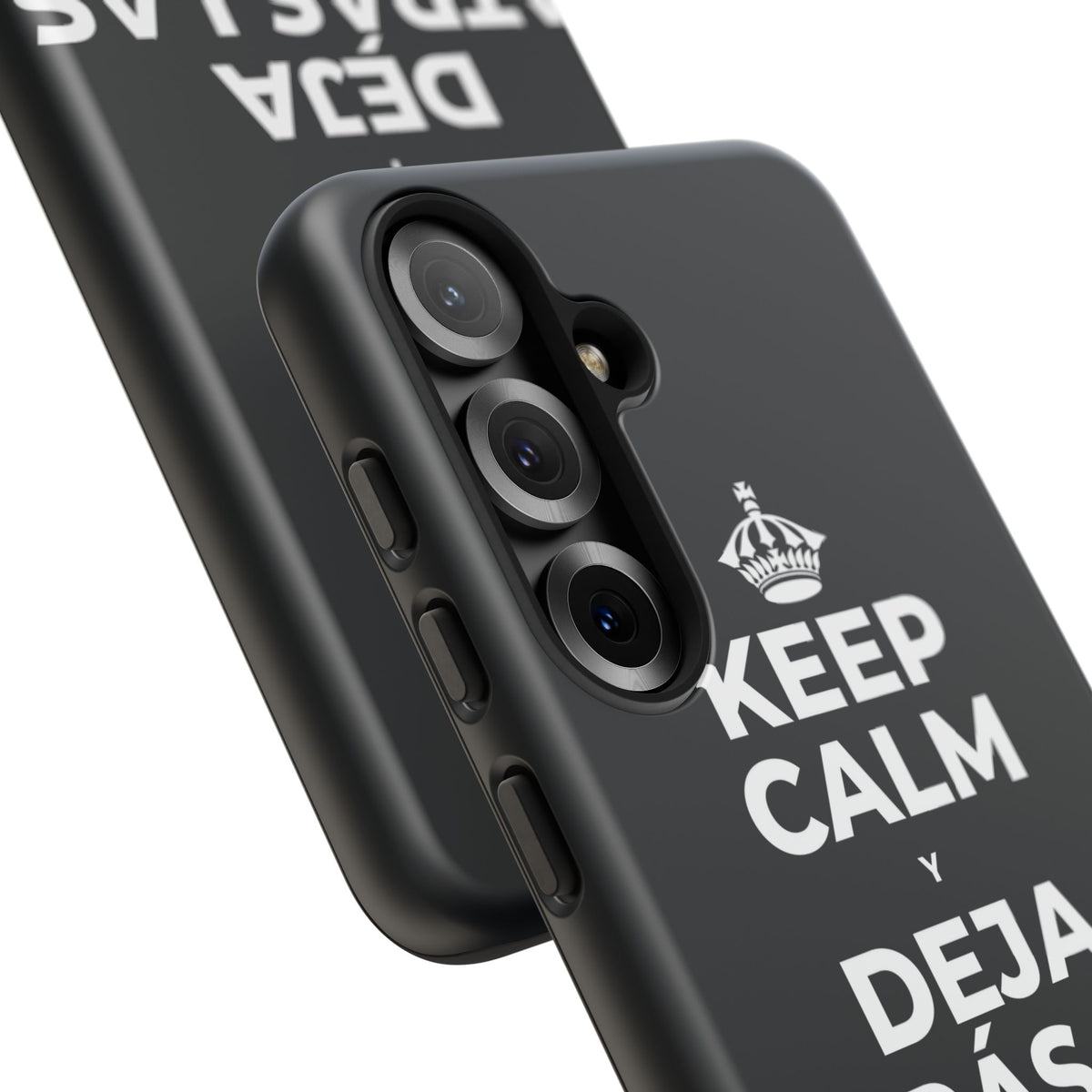 KEEP CALM Y DEJA ATRÁS LAS VIEJAS CARGAS Phone Case (Dark)