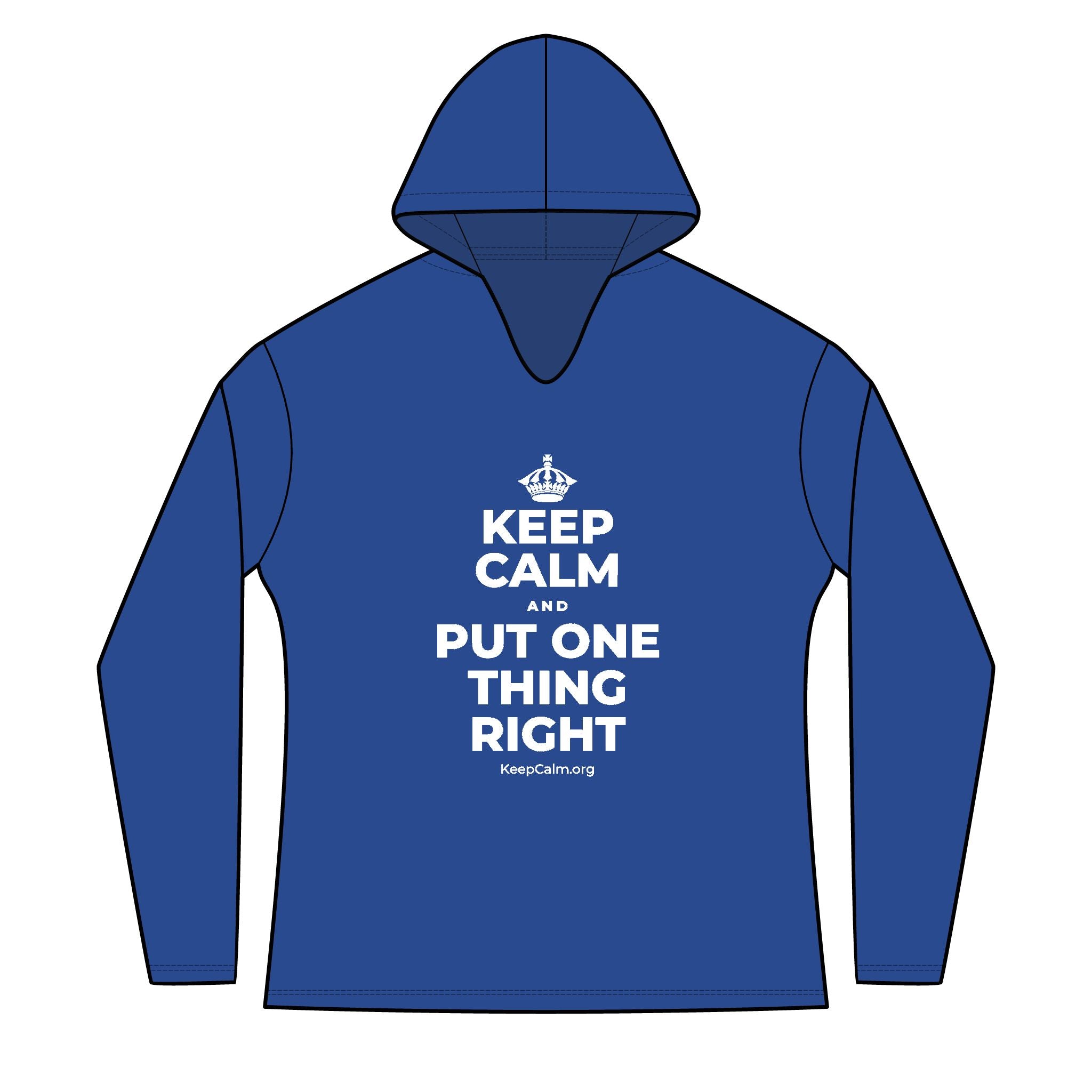 KEEP CALM AND PUT ONE THING RIGHT Women's Long Sleeve Hoodie
