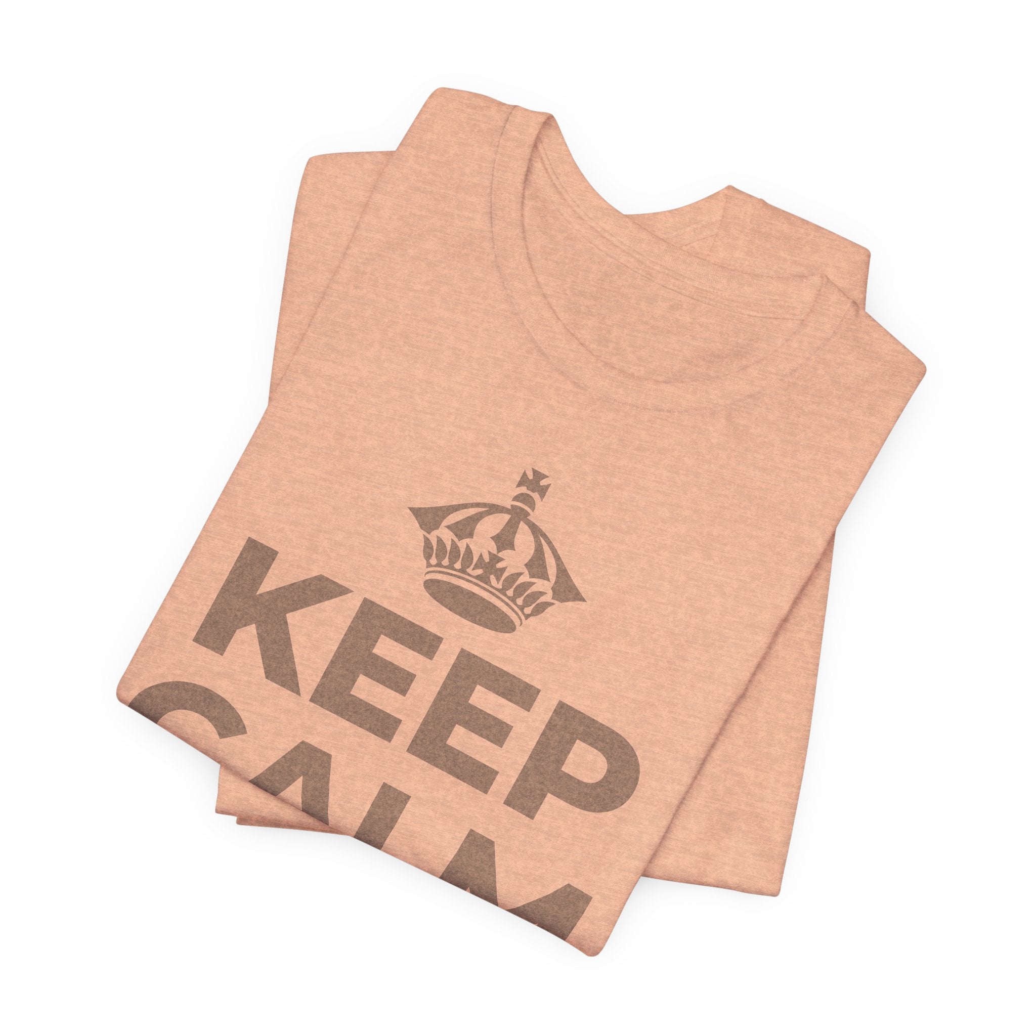 KEEP CALM AND 相信好事正在路上 T-Shirt (Soft Cream–Heather Mauve)