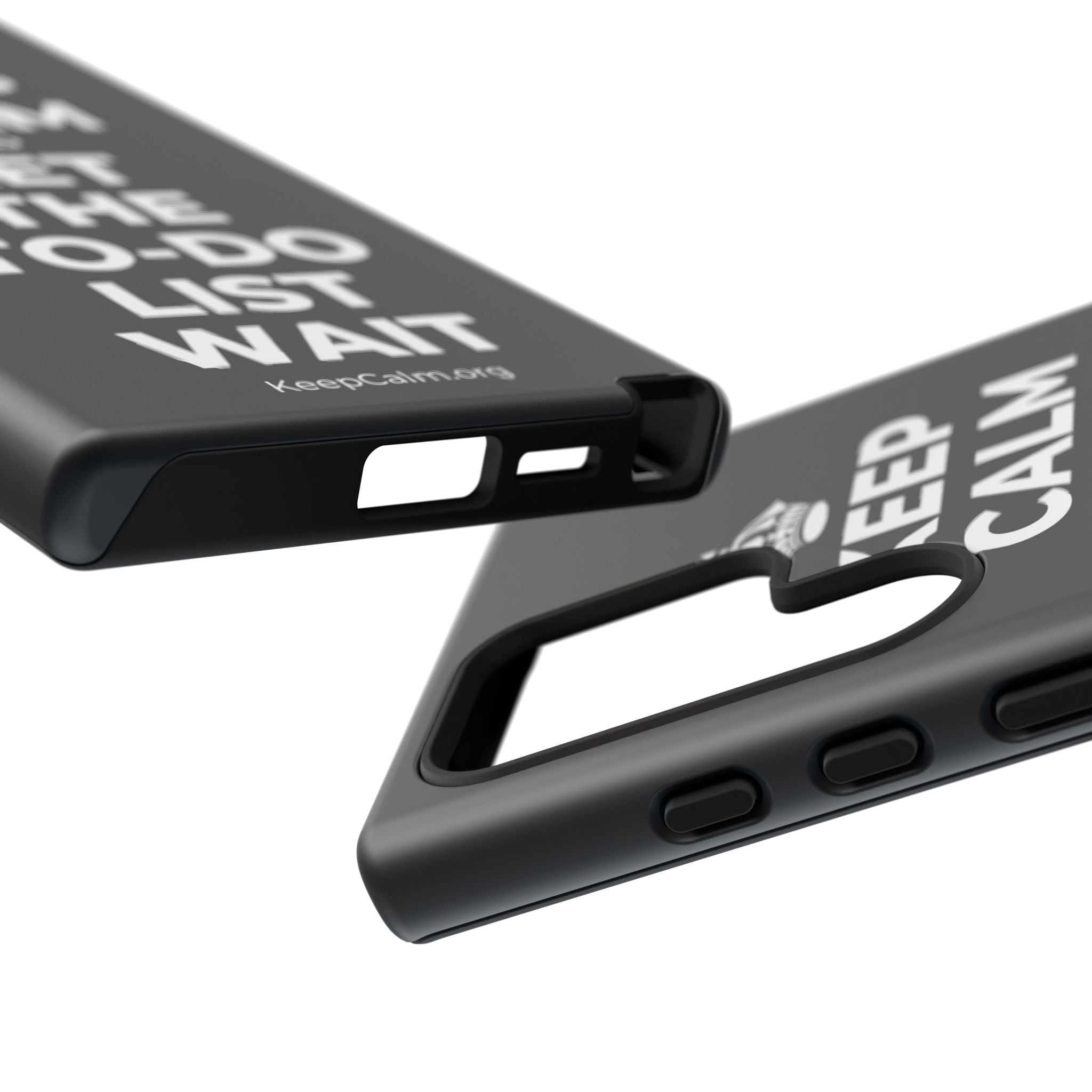 KEEP CALM AND LET THE TO-DO LIST WAIT Phone Case (Dark)