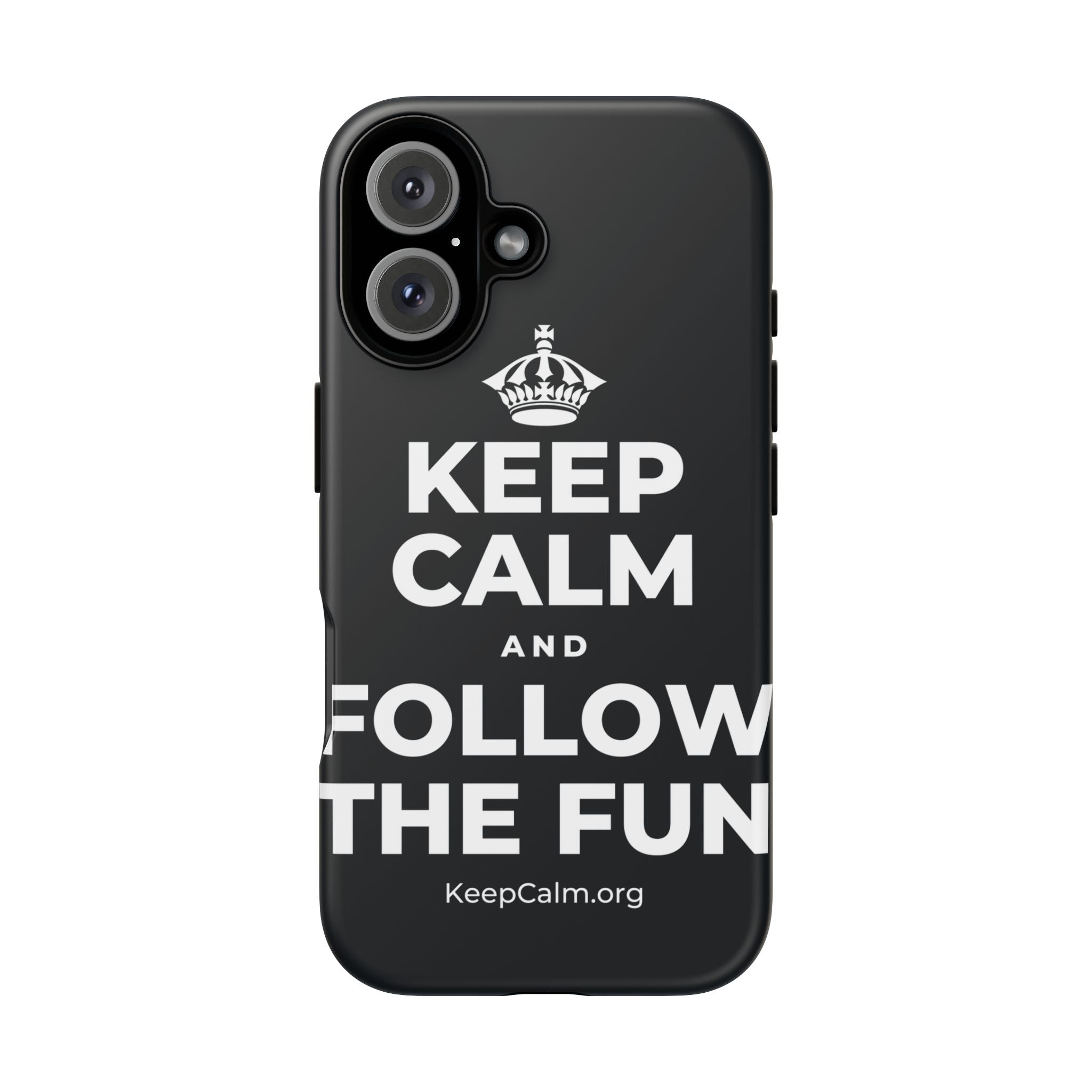 KEEP CALM AND FOLLOW THE FUN Phone Case (Dark)