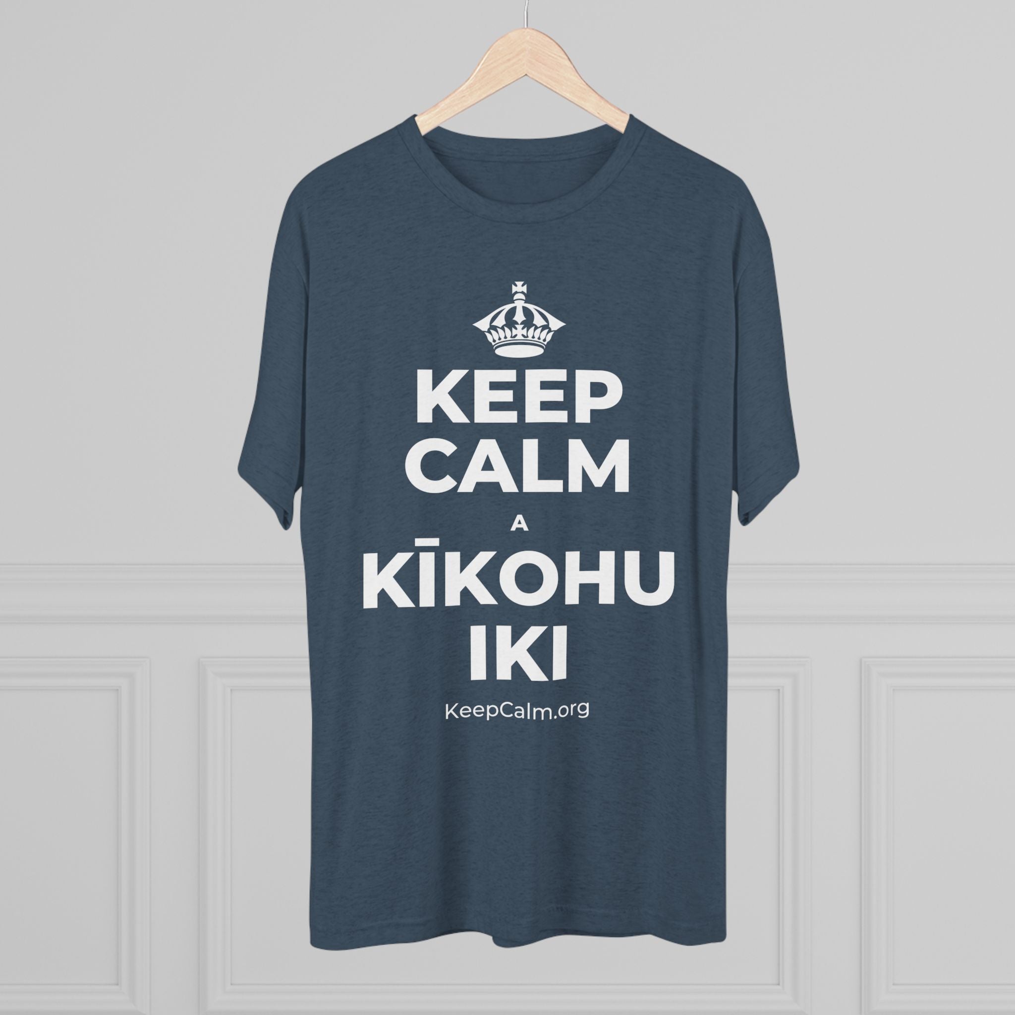 KEEP CALM A KĪKOHU IKI Tri-Blend Tee