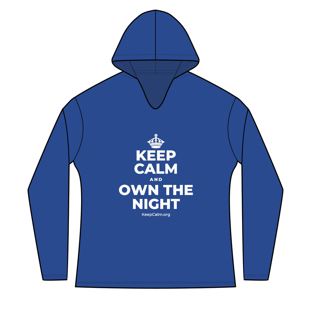 KEEP CALM AND OWN THE NIGHT Women's Long Sleeve Hoodie