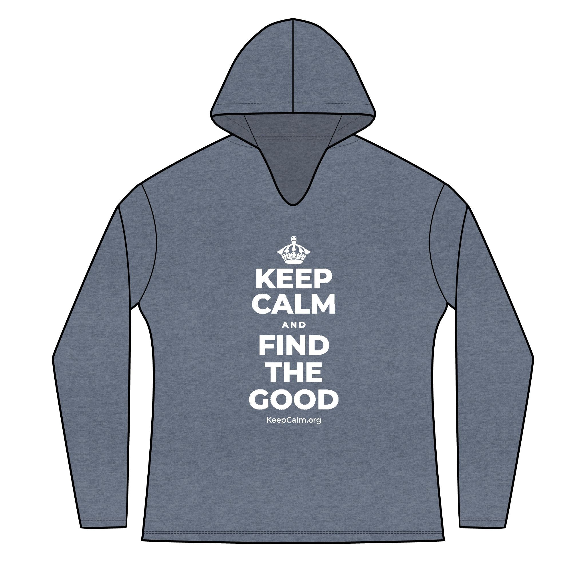 KEEP CALM AND FIND THE GOOD Women's Long Sleeve Hoodie