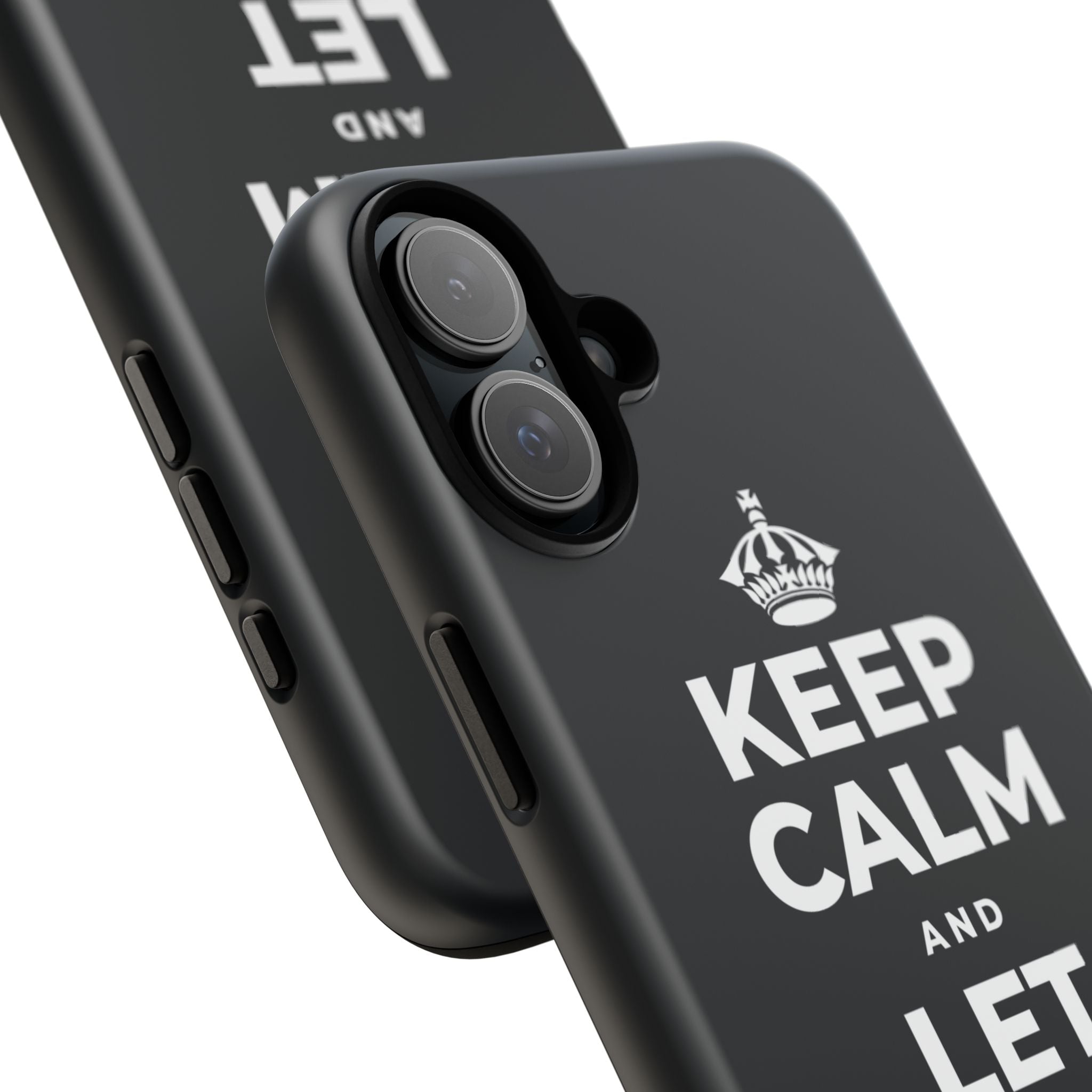 KEEP CALM AND LET YOURSELF ENJOY IT Phone Case (Dark)