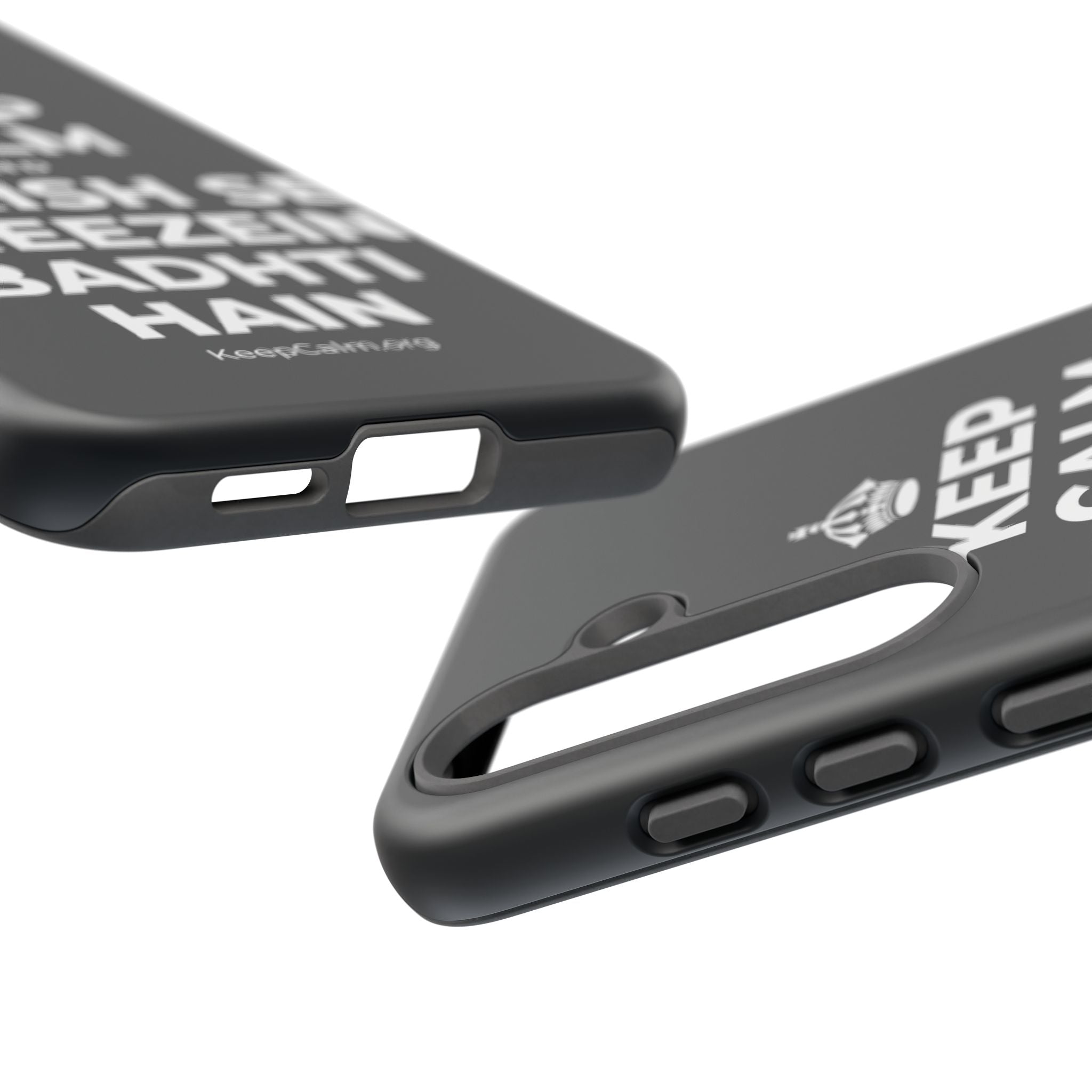 KEEP CALM AND BARISH SE CHEEZEIN BADHTI HAIN Phone Case (Dark)