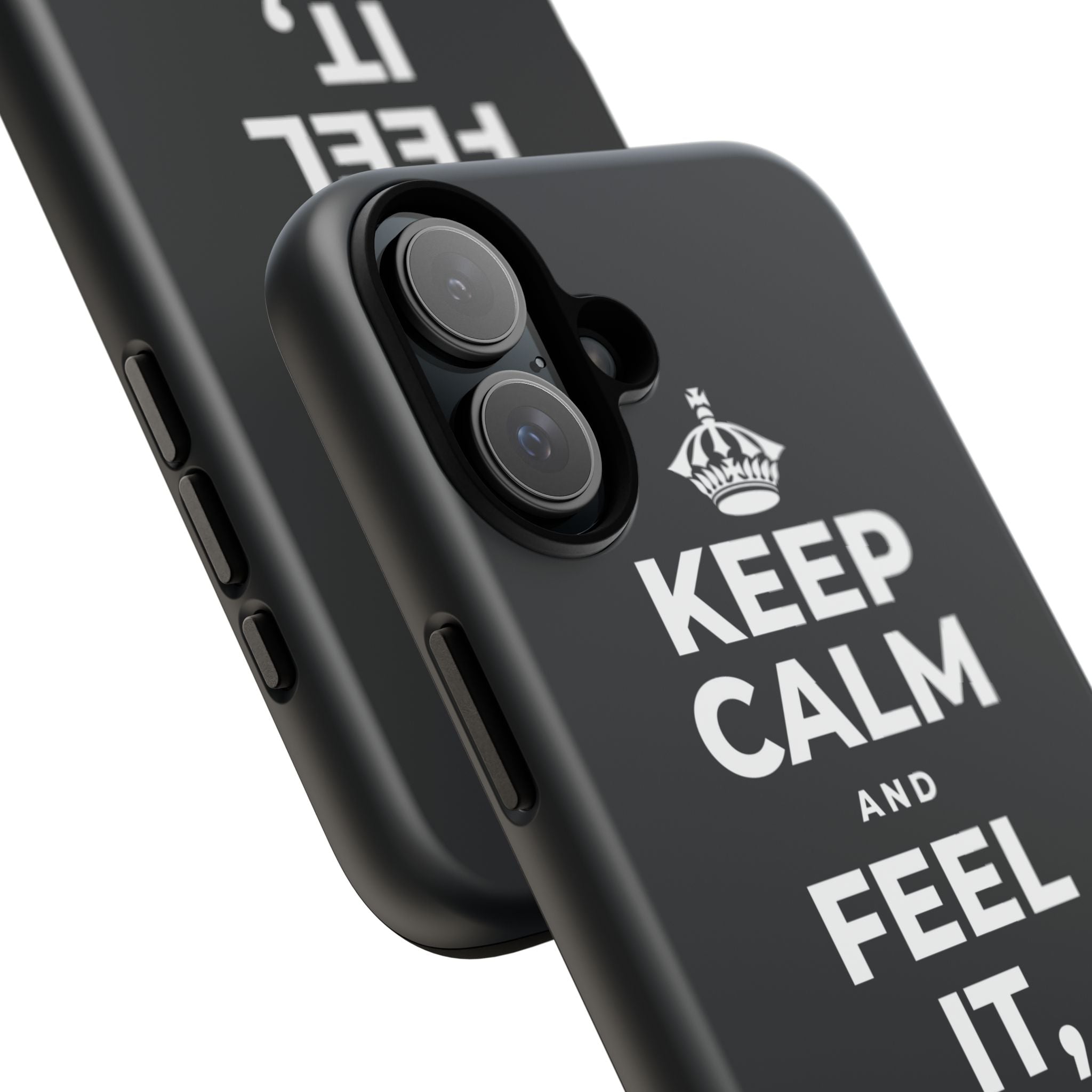 KEEP CALM AND FEEL IT, NOT FEED IT Phone Case (Dark)