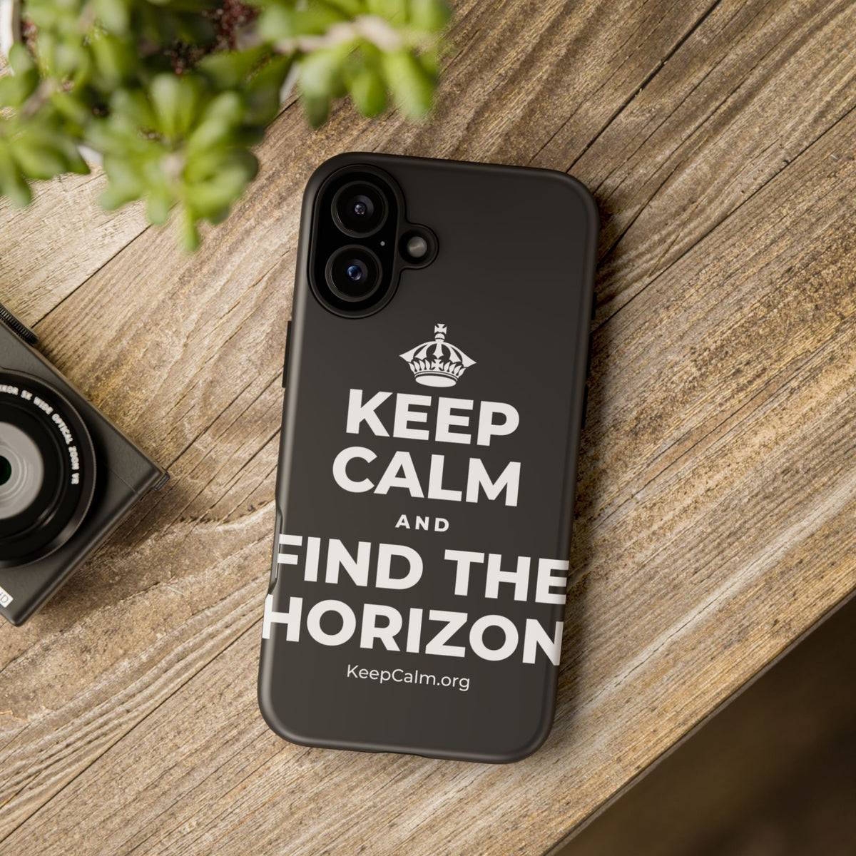 KEEP CALM AND FIND THE HORIZON Phone Case