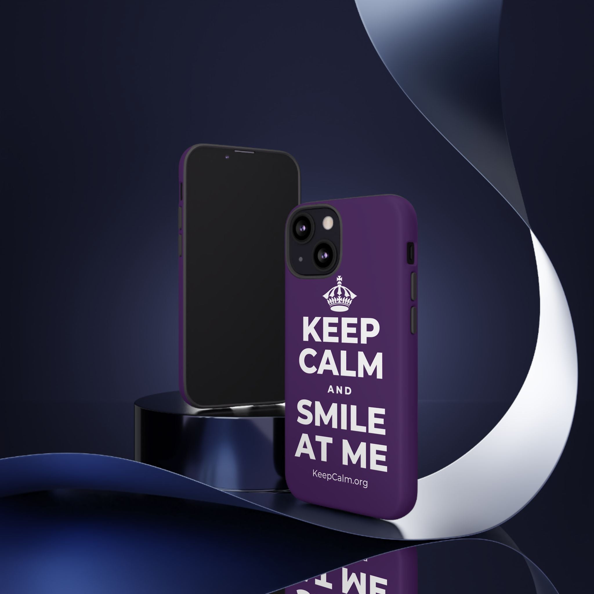 KEEP CALM AND SMILE AT ME Phone Case