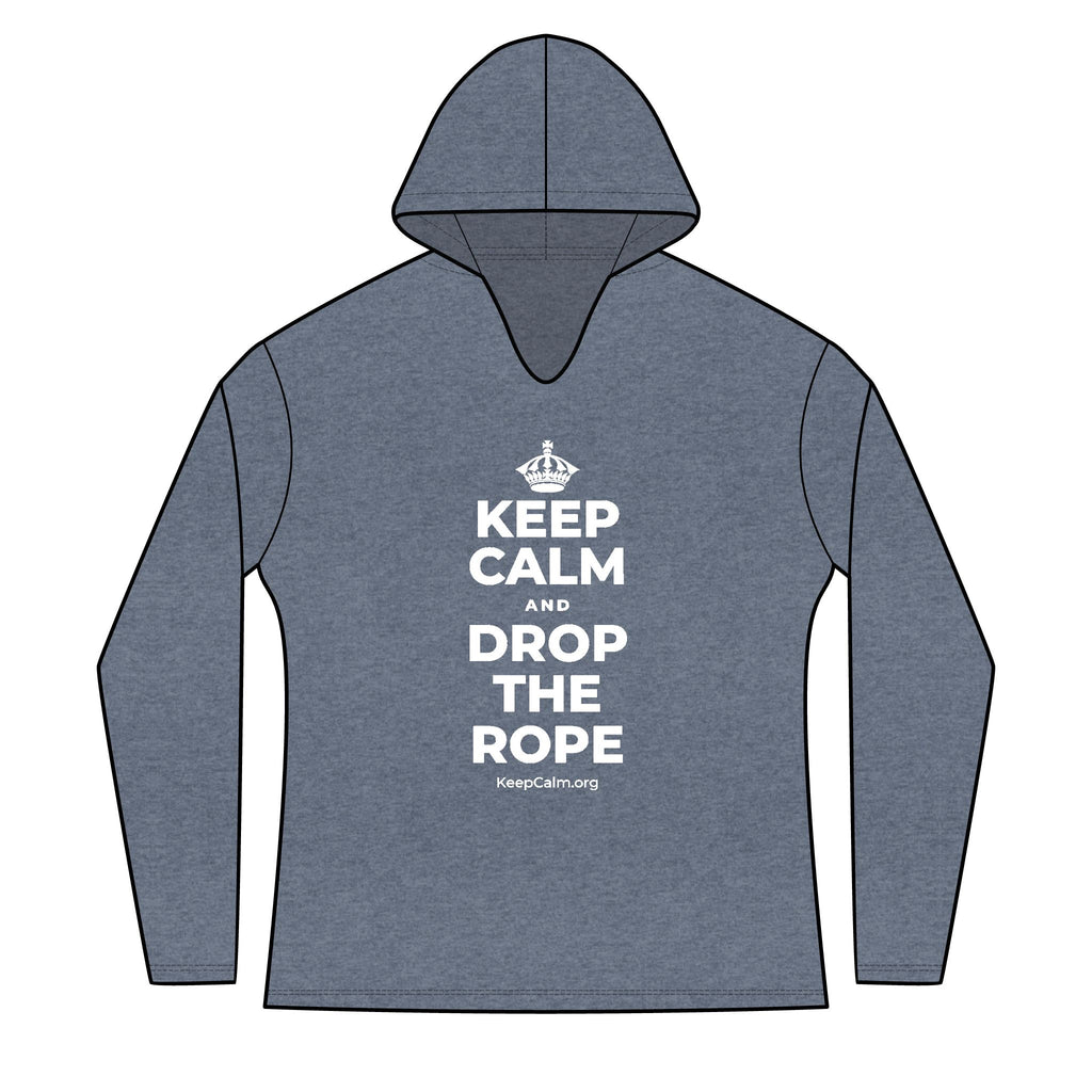 KEEP CALM AND DROP THE ROPE Women's Long Sleeve Hoodie