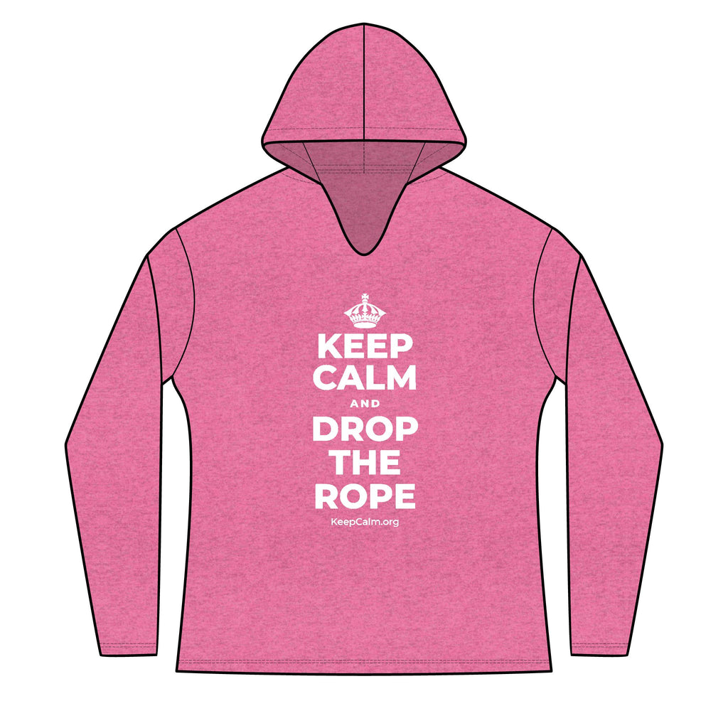 KEEP CALM AND DROP THE ROPE Women's Long Sleeve Hoodie