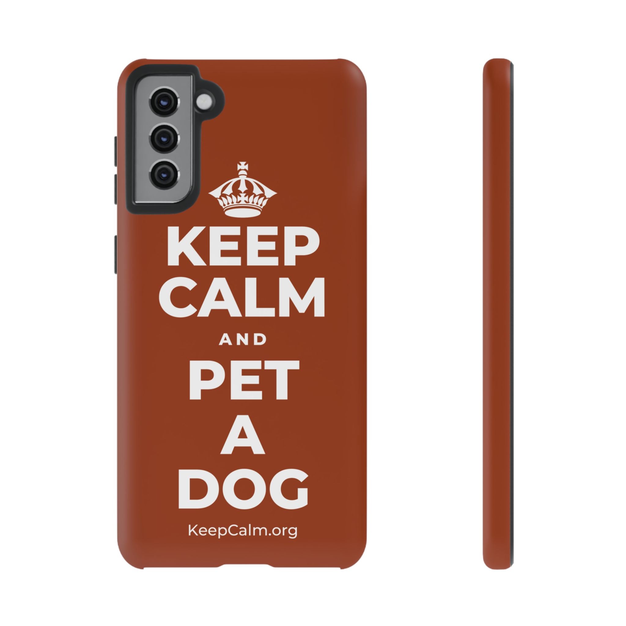 KEEP CALM AND PET A DOG Phone Case