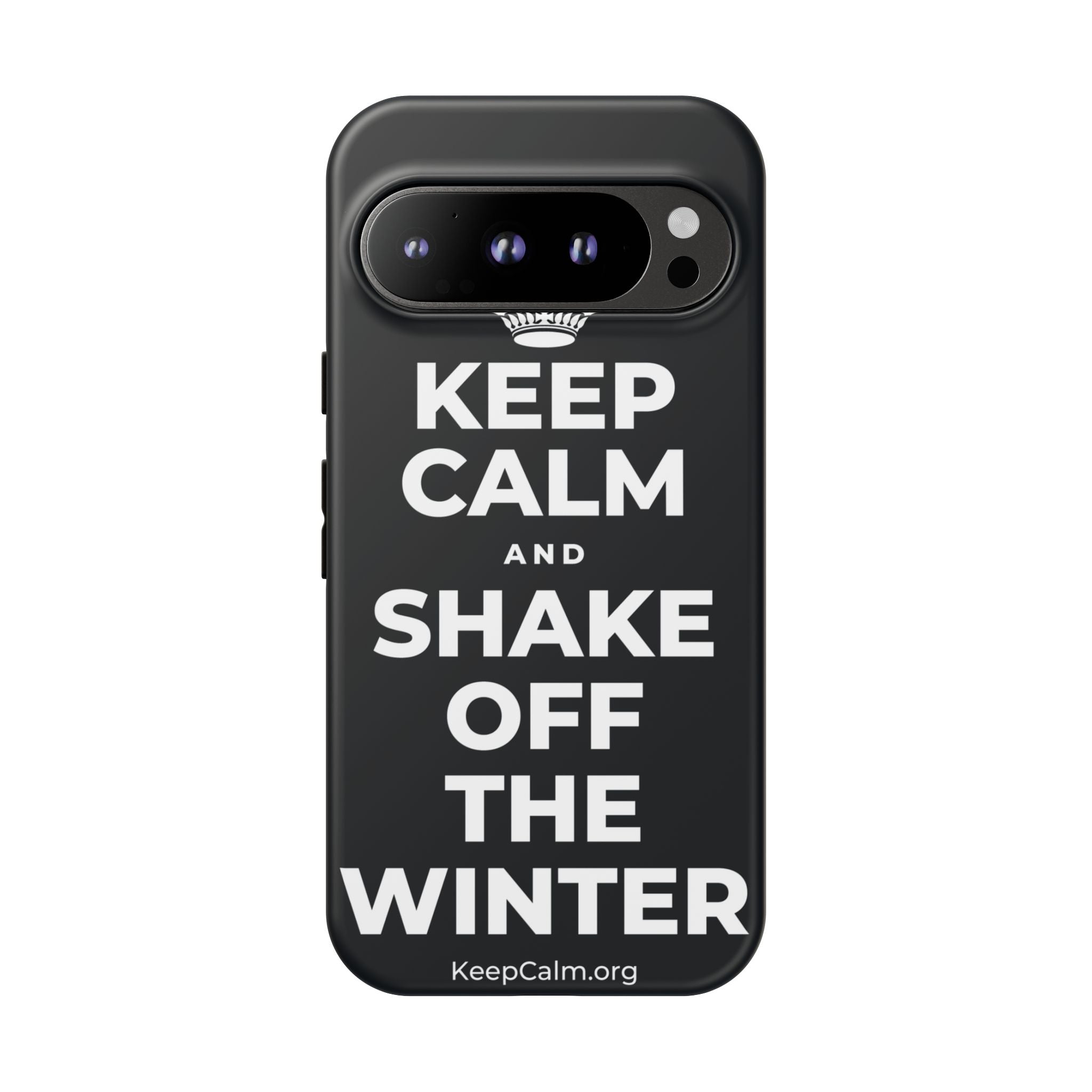 KEEP CALM AND SHAKE OFF THE WINTER Phone Case (Dark)
