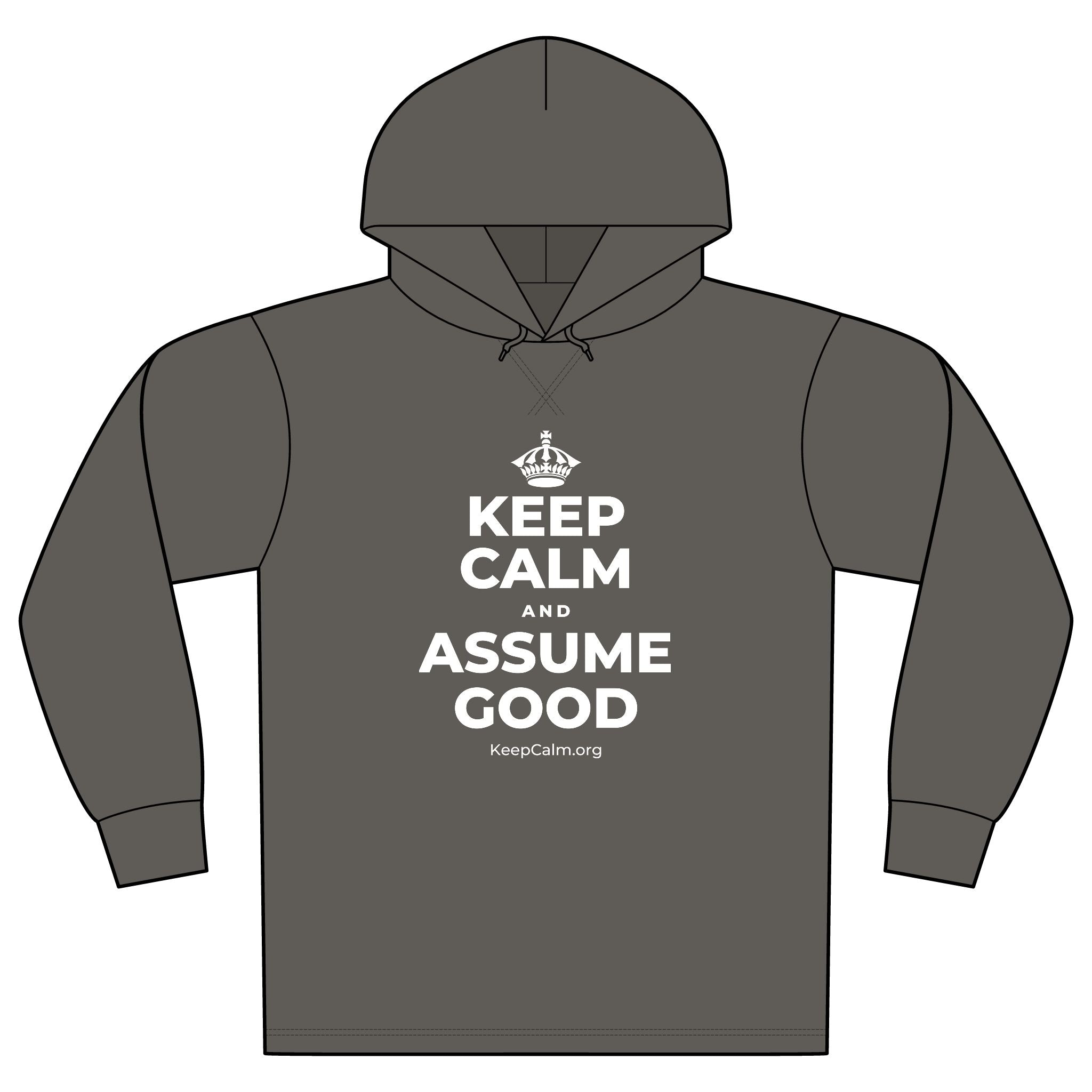 KEEP CALM AND ASSUME GOOD Organic Hoodie Tee