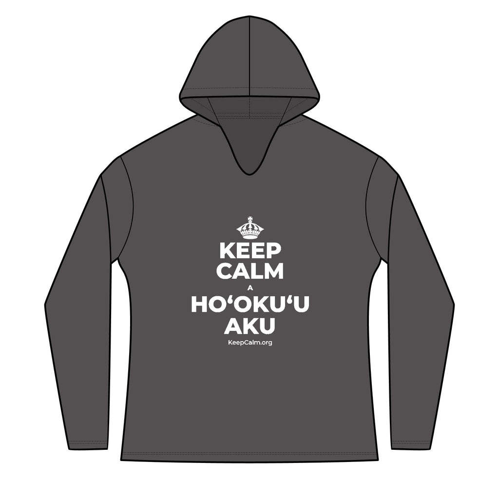 KEEP CALM A HOʻOKUʻU AKU Women's Long Sleeve Hoodie