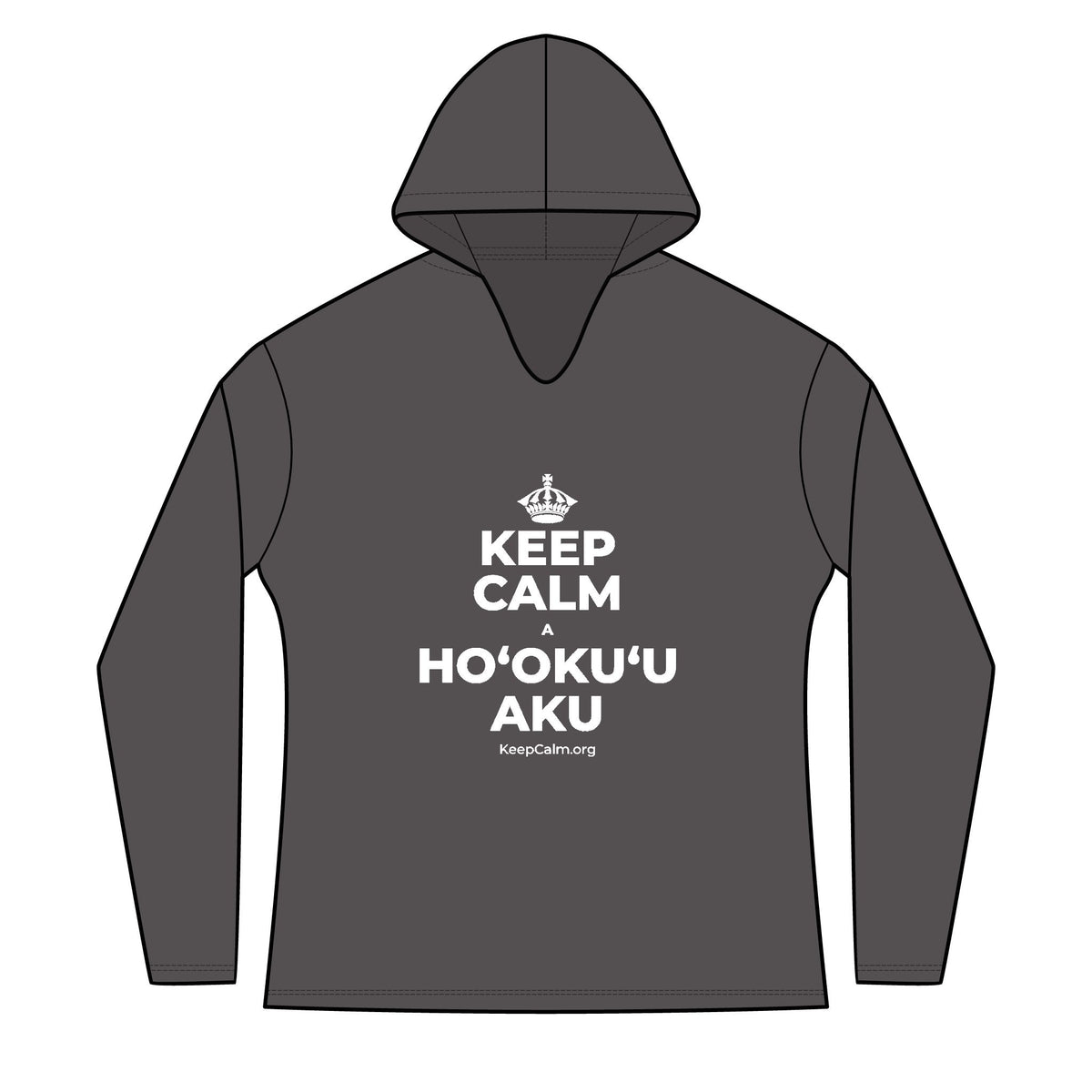 KEEP CALM A HOʻOKUʻU AKU Women's Long Sleeve Hoodie