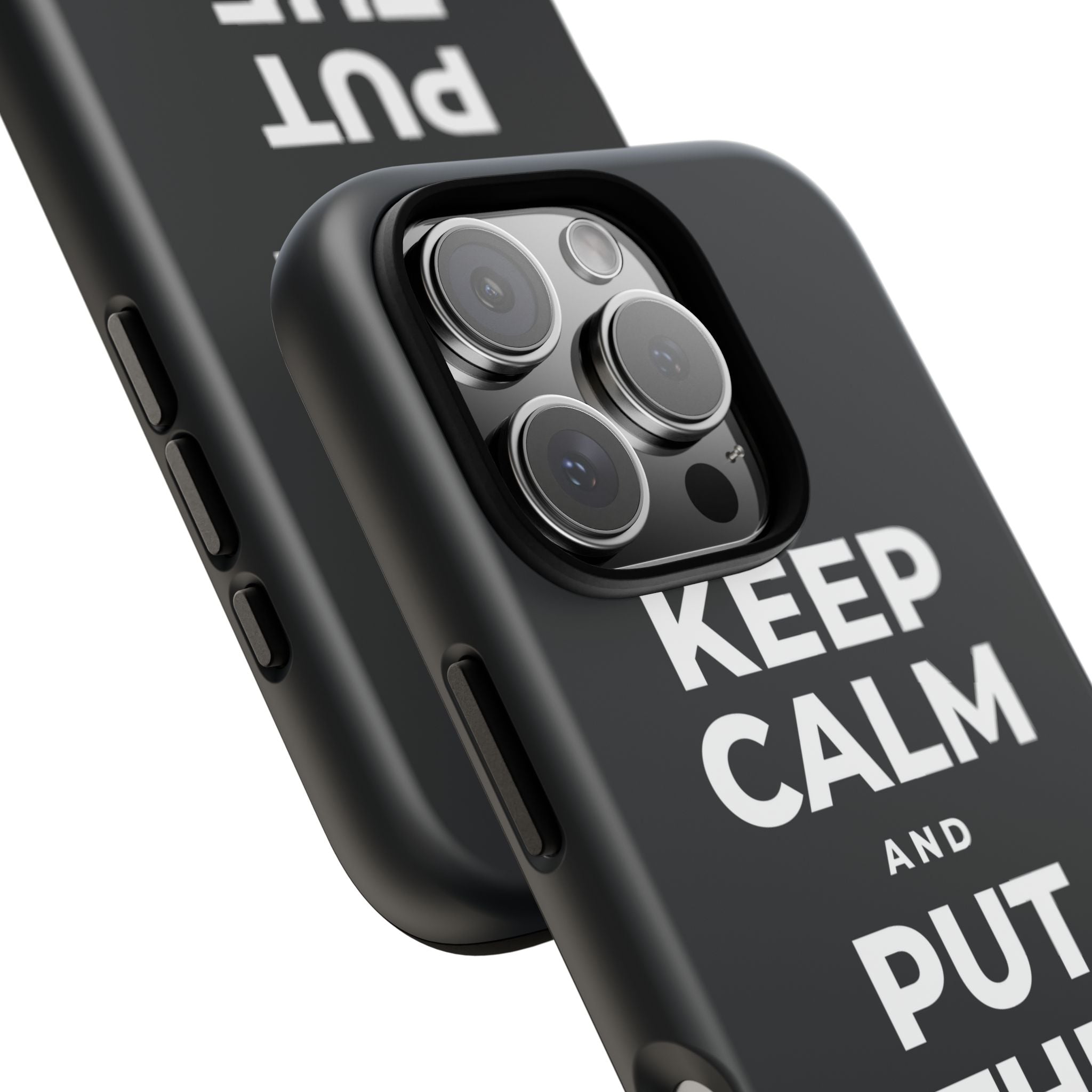 KEEP CALM AND PUT THE PHONE DOWN Phone Case (Dark)