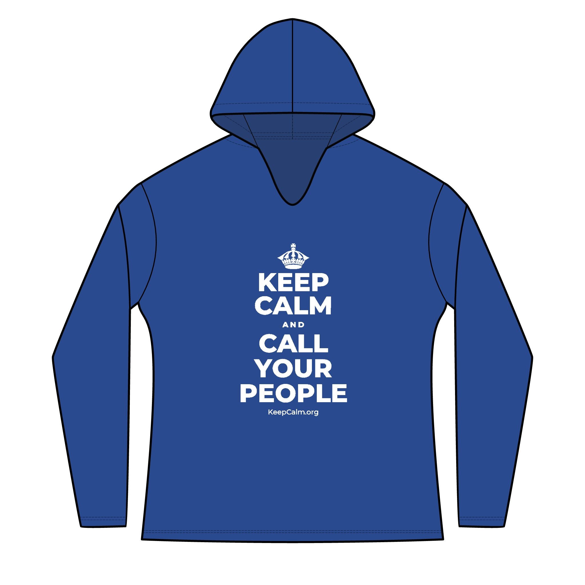 KEEP CALM AND CALL YOUR PEOPLE Women's Long Sleeve Hoodie
