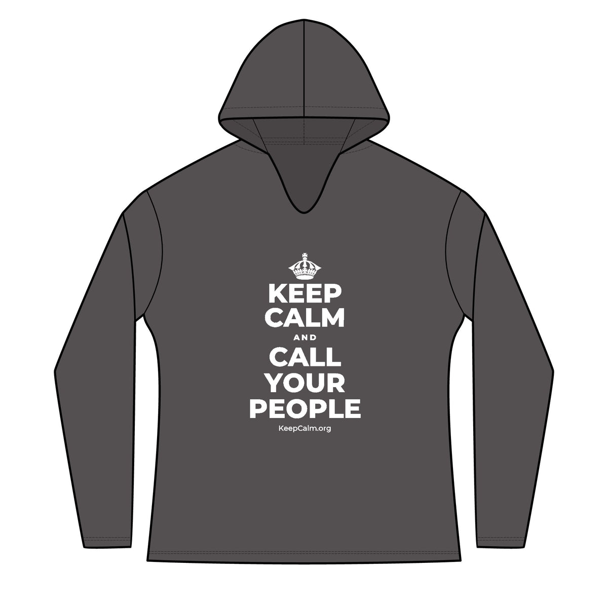 KEEP CALM AND CALL YOUR PEOPLE Women's Long Sleeve Hoodie