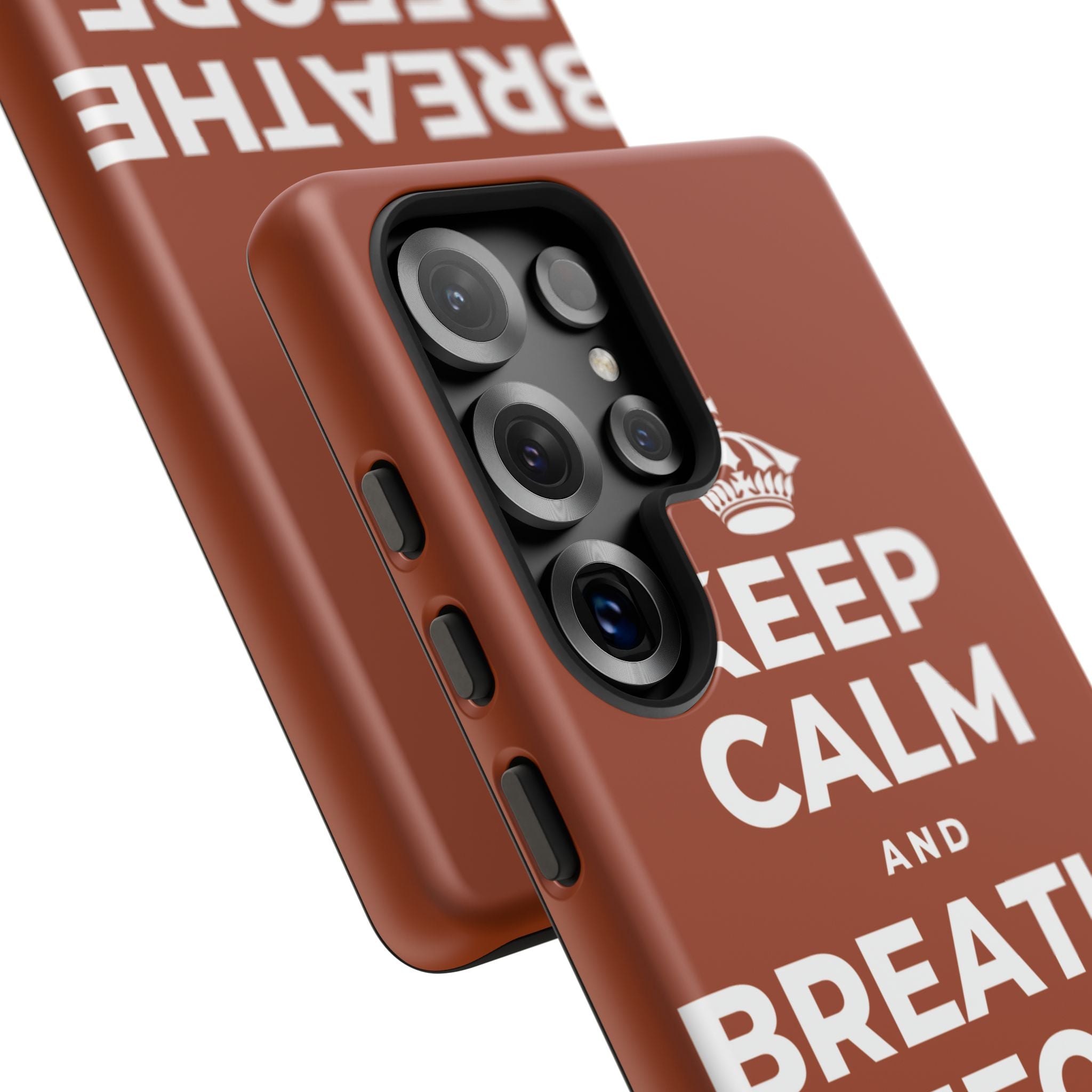KEEP CALM AND BREATHE BEFORE YOU BEGIN Phone Case